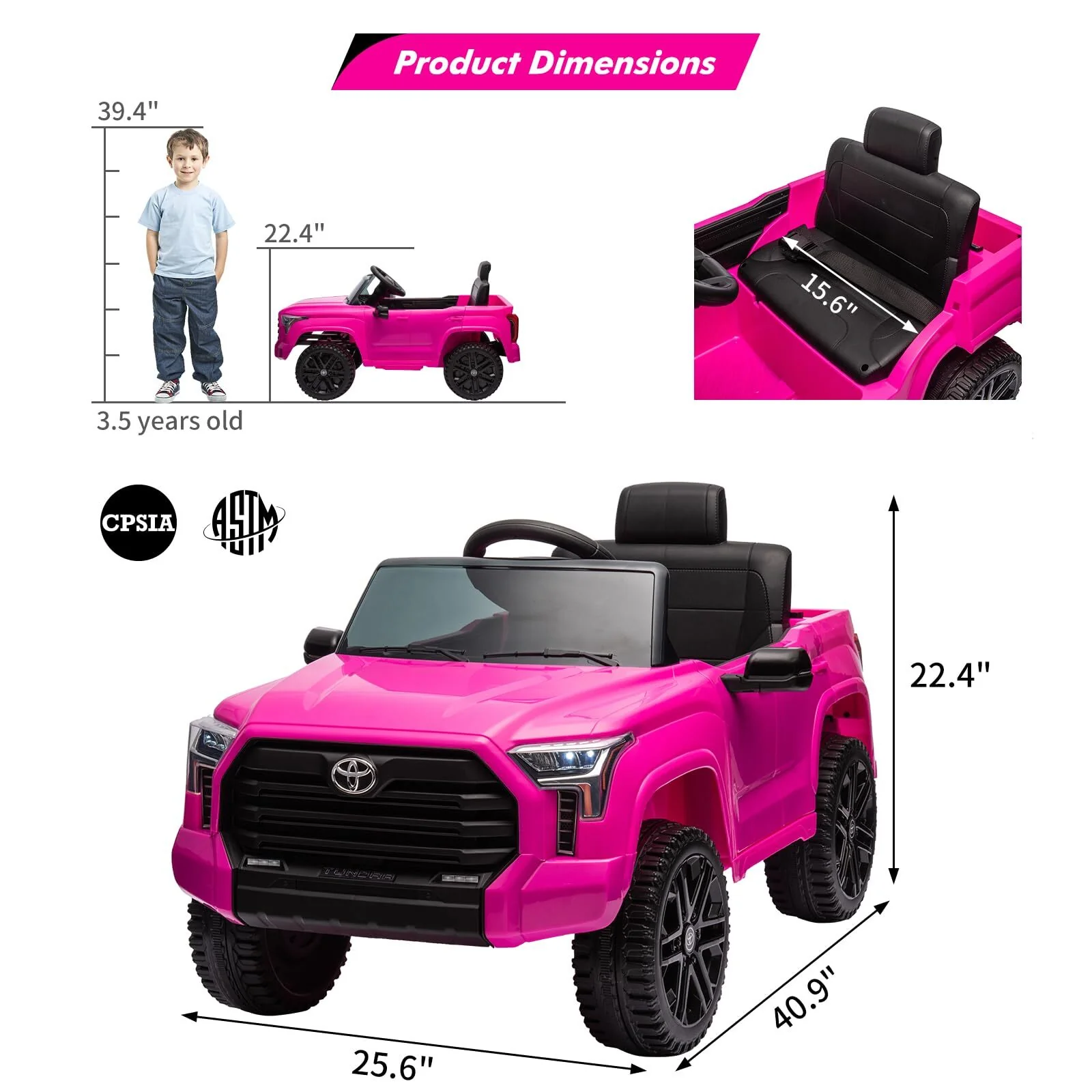 12V Battery-Powered Electric Ride-On Truck for Kids with 4 Wheels and Spring Suspension - Image 15