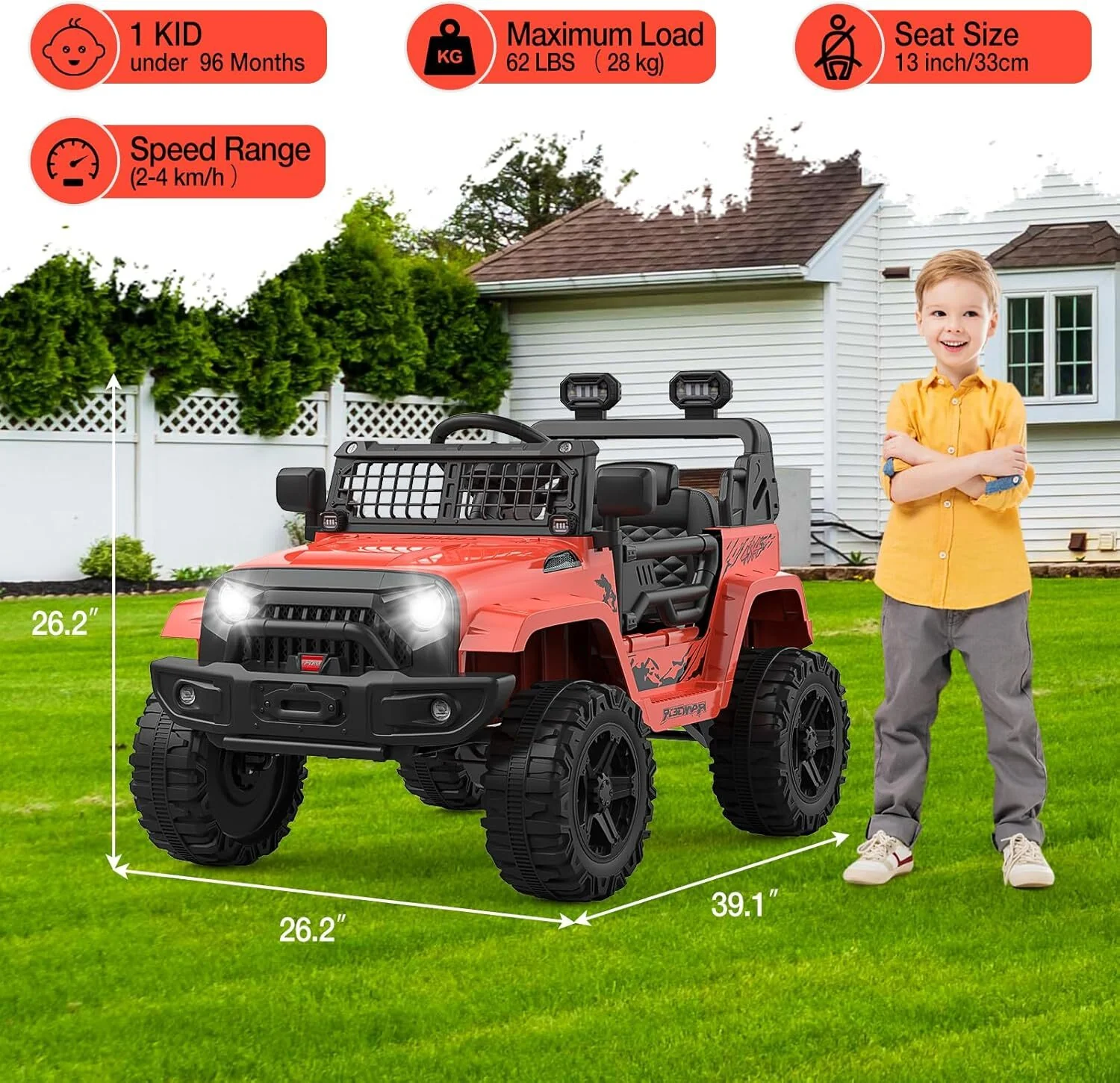 12V Electric Ride-On Truck Toy for Kids with LED Lights and Remote Control - Image 22