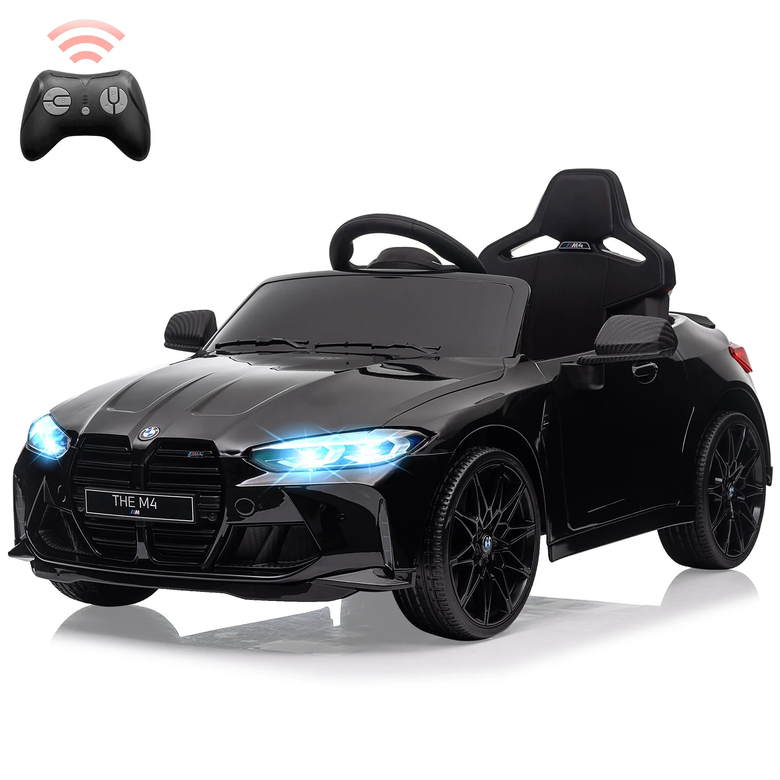 12V Battery-Powered Licensed BMW M4 Ride-On Car with Remote Control for Kids - Image 12