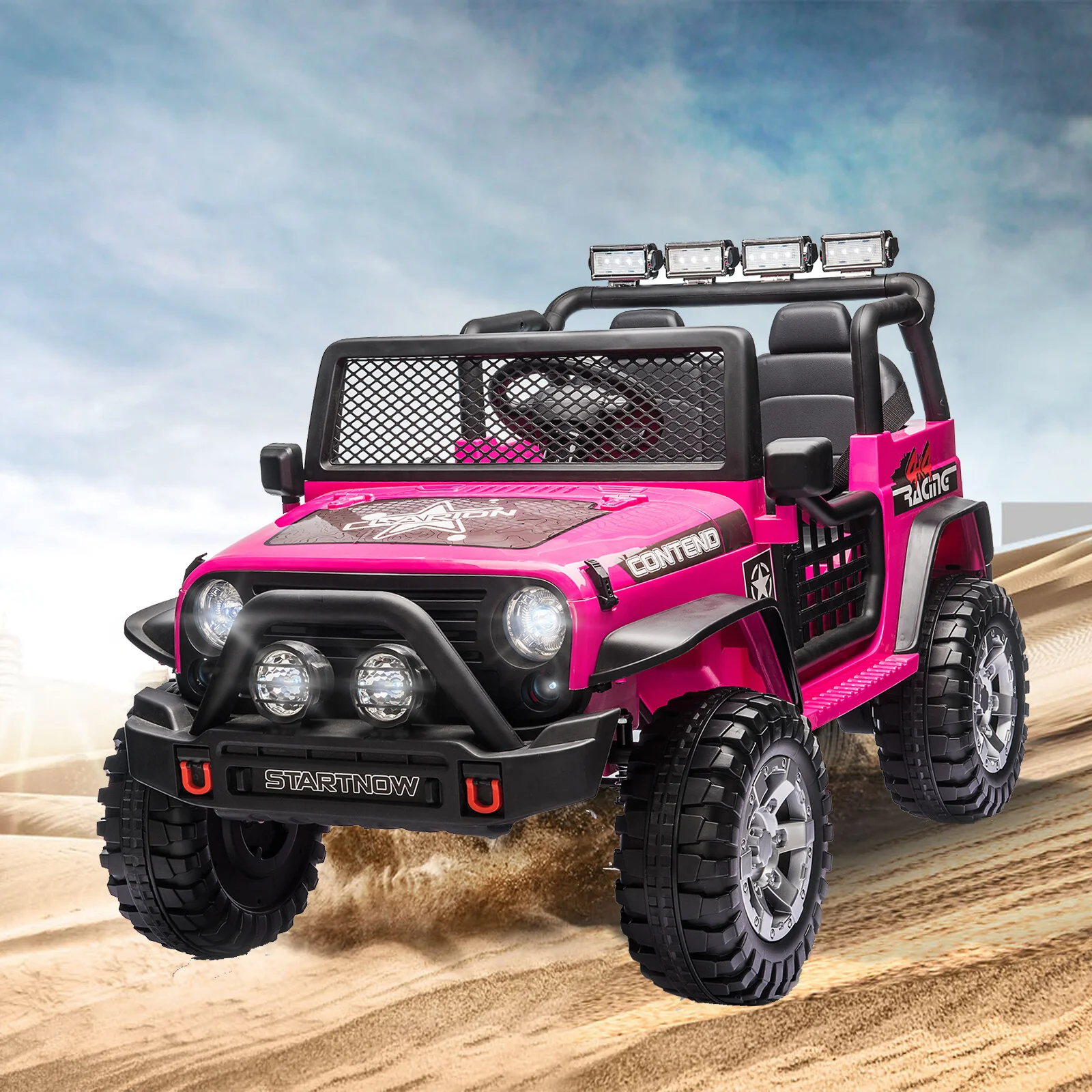 12V Electric Ride-On Jeep Truck with Remote Control for Kids and Toddlers - Image 11