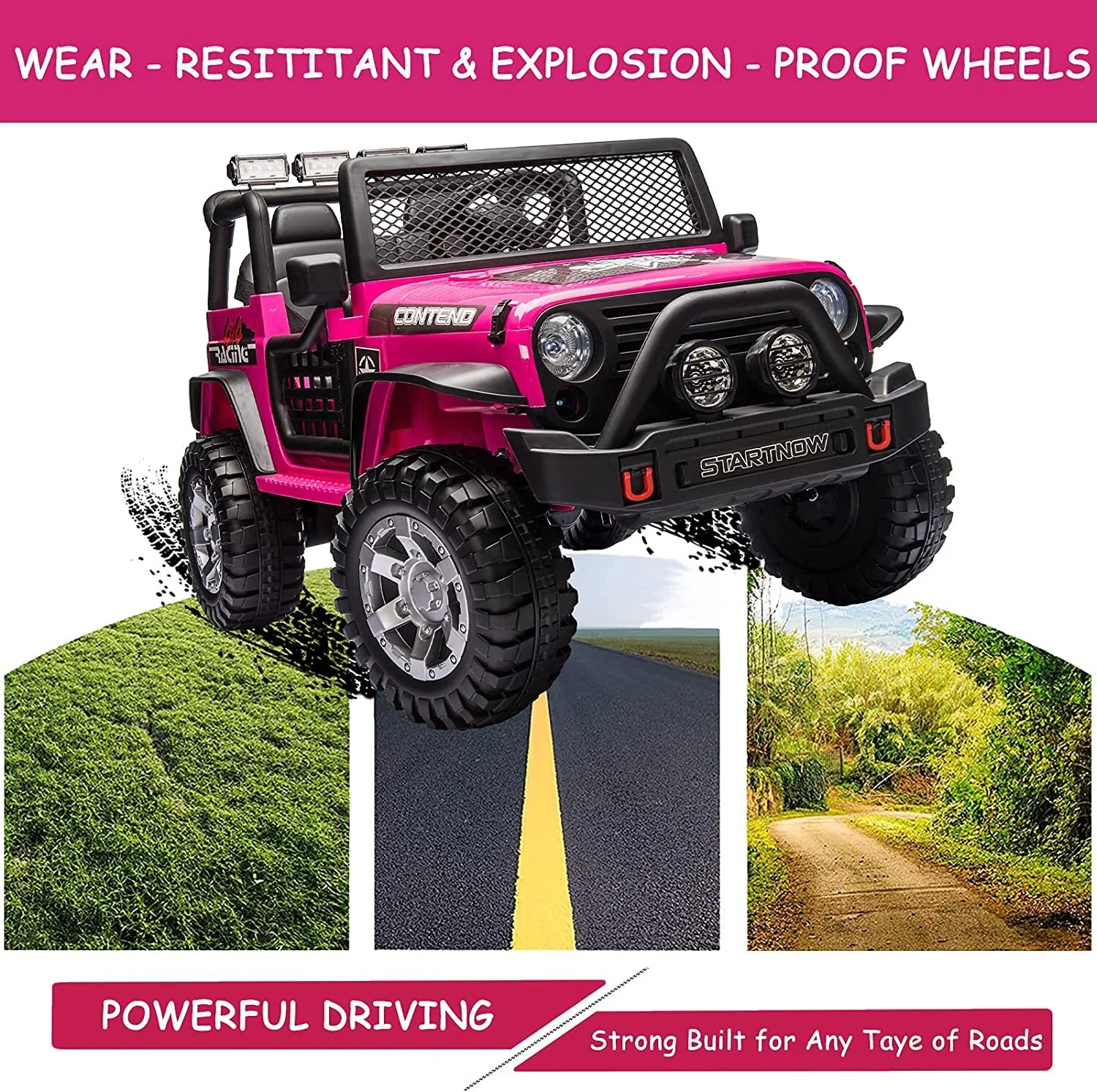 12V Electric Ride-On Jeep Truck with Remote Control for Kids and Toddlers - Image 18