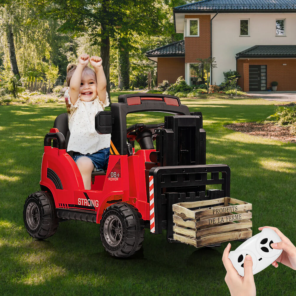 12V Electric Ride-On Forklift Car for Kids with Remote Control and Pallet - Image 2