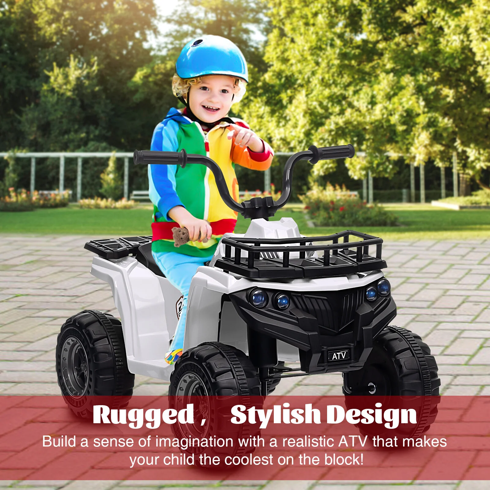 12V Electric Ride-On ATV for Kids with Power Wheels 4-Wheeler Vehicle Toy - Image 5