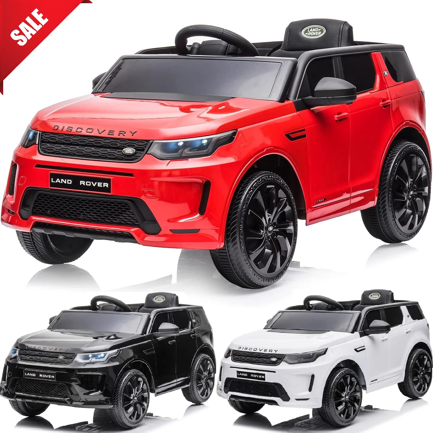 12V Licensed Land Rover Electric Ride-On Truck for Kids with Remote Control Battery-Powered Toy Car - Image 7