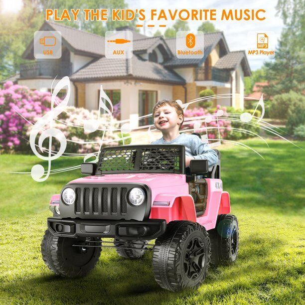 12V Ride On Car Truck with Remote Control for Kids - Battery Powered Electric Vehicle - Image 6