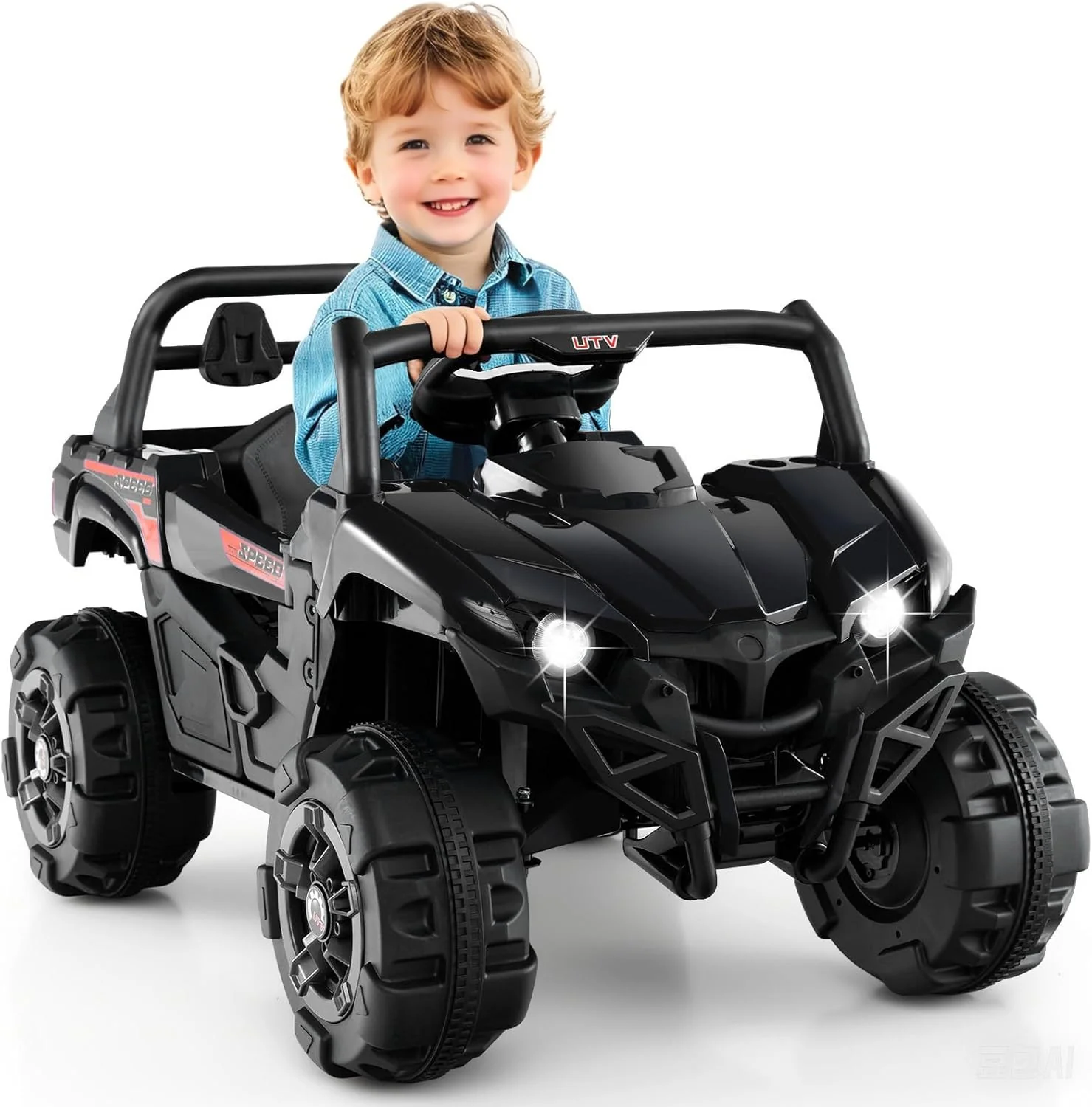 12V Battery-Powered Off-Road Kids Electric Ride-On UTV with Remote Control