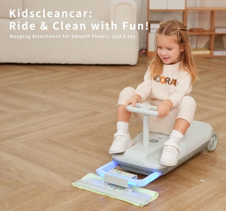 12V Ride-On Car with Cleaning Feature 3-in-1 Go-Kart and Soft Start - Image 3