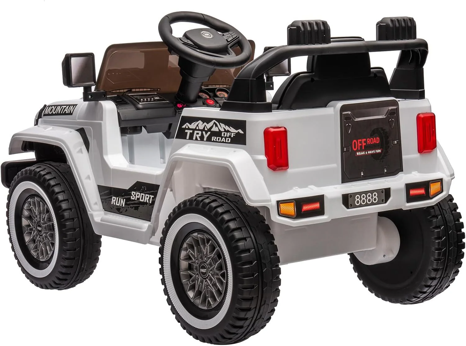 12V Battery-Powered Ride-On Car for Kids with Remote Control, 3 Speeds, and Music - Image 3
