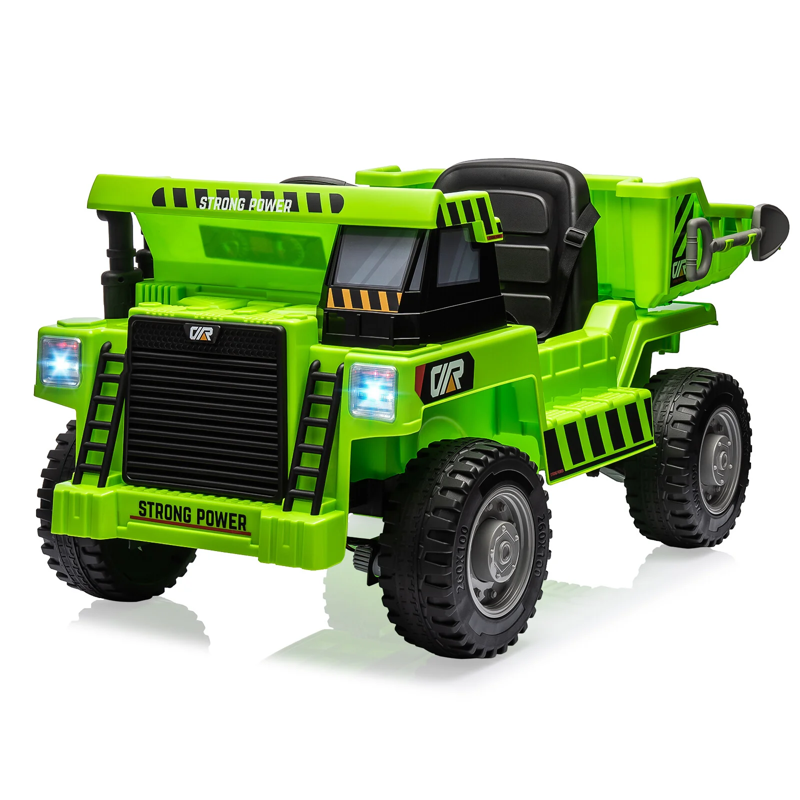 12V Ride-On Electric Dump Truck with Remote Control, Dump Bed, and Extra Shovel - Image 12