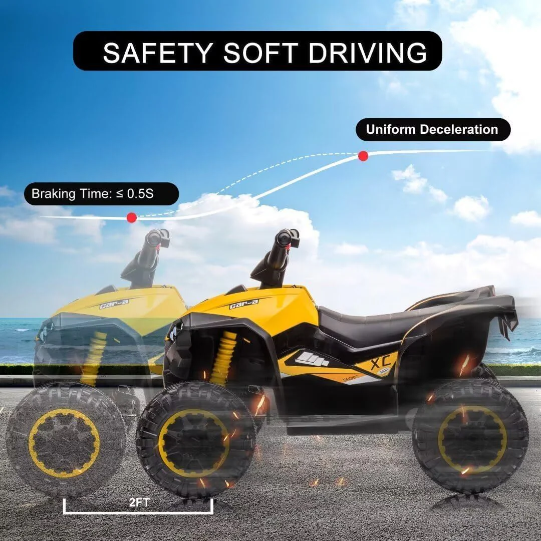 12V Electric Ride-On 4-Wheel Dual Drive ATV with Parent Remote Control for Kids - Image 24