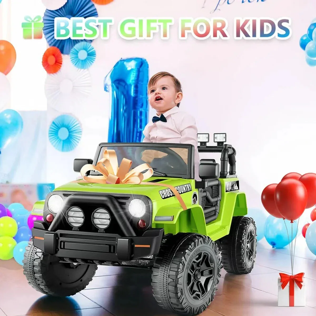 12V Electric Ride-On Car for Kids with Remote Control, Bluetooth, and LED Lights - Image 12