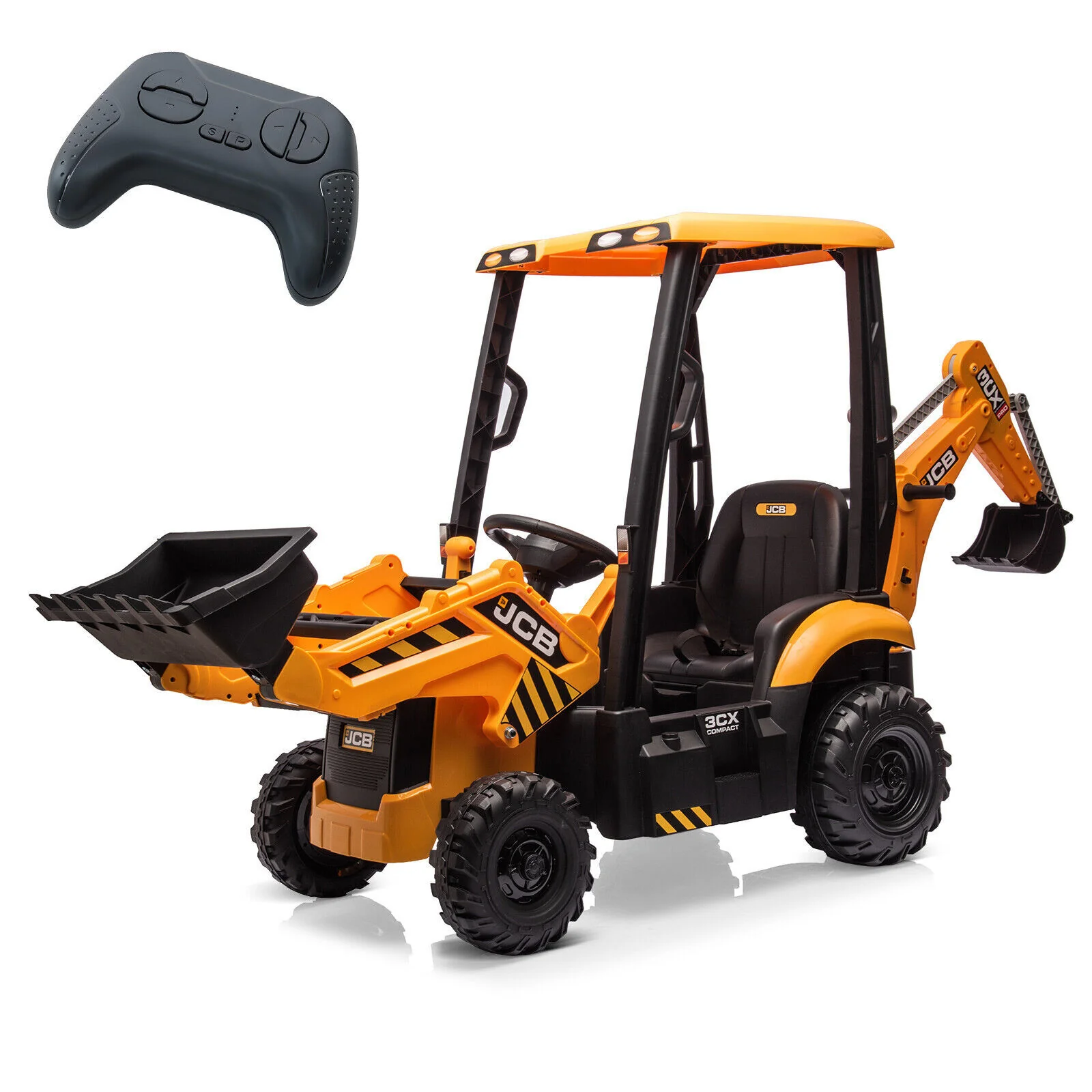 12V Ride-On Movable Excavator Toy Truck for Kids Ages 1-5 - Image 8