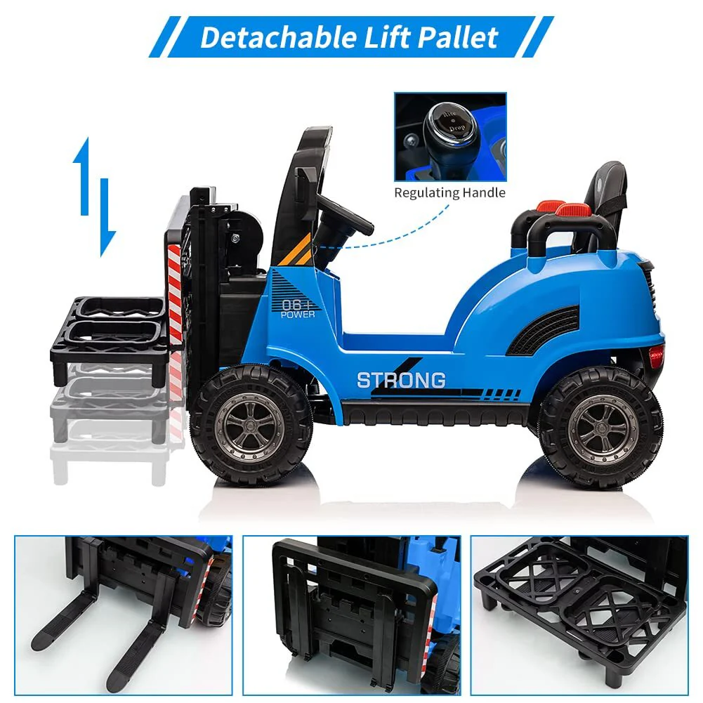 12V Electric Ride-On Forklift Construction Car with Remote Control - Image 5