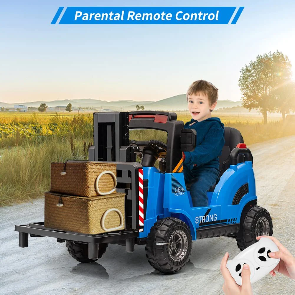 12V Electric Ride-On Forklift Construction Car with Remote Control - Image 6