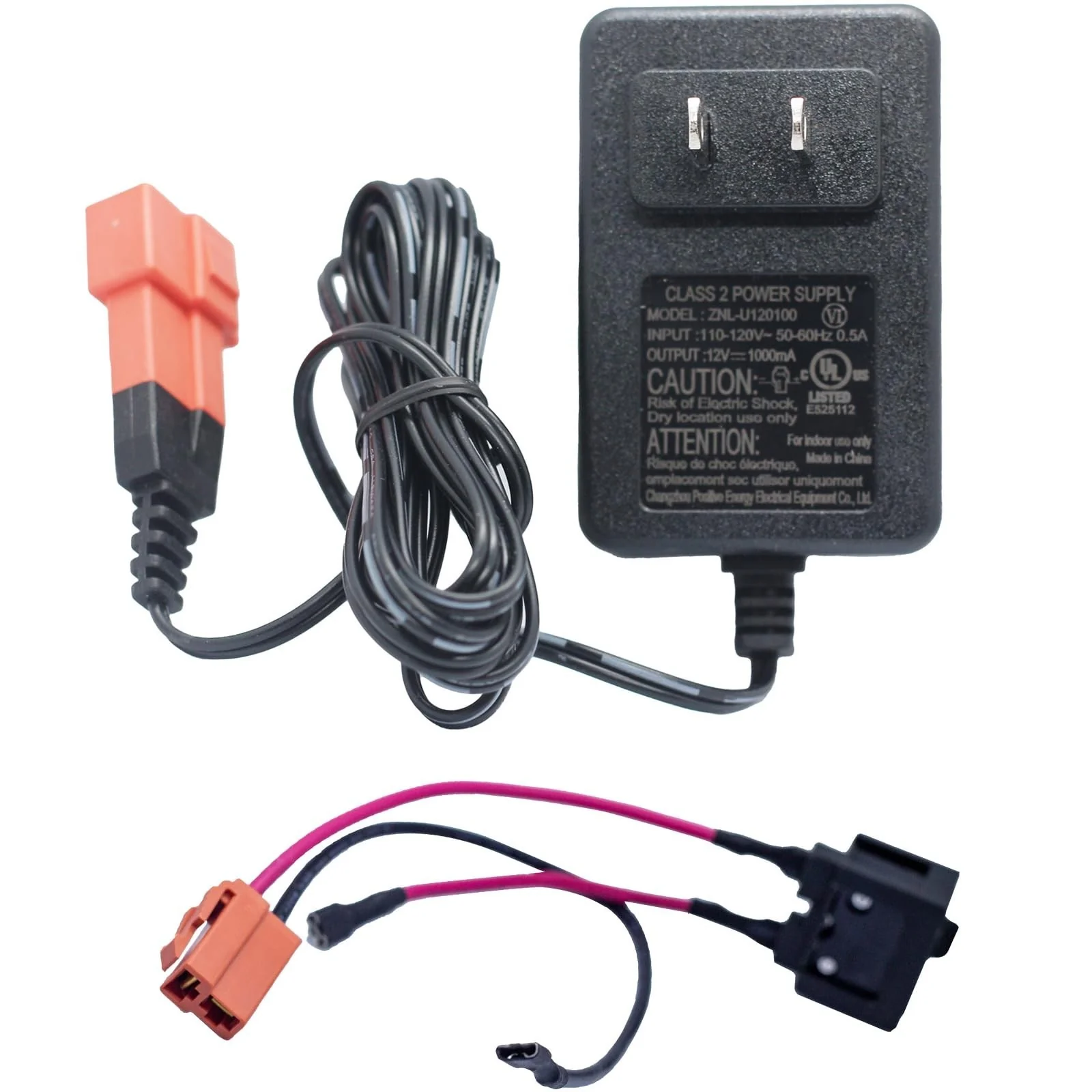 12V Ride-On Toy Battery Charger Power Adapter with Square Plug for Kids Electric Car - Image 2