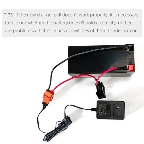 12V Ride-On Toy Battery Charger Power Adapter with Square Plug for Kids Electric Car - Image 8