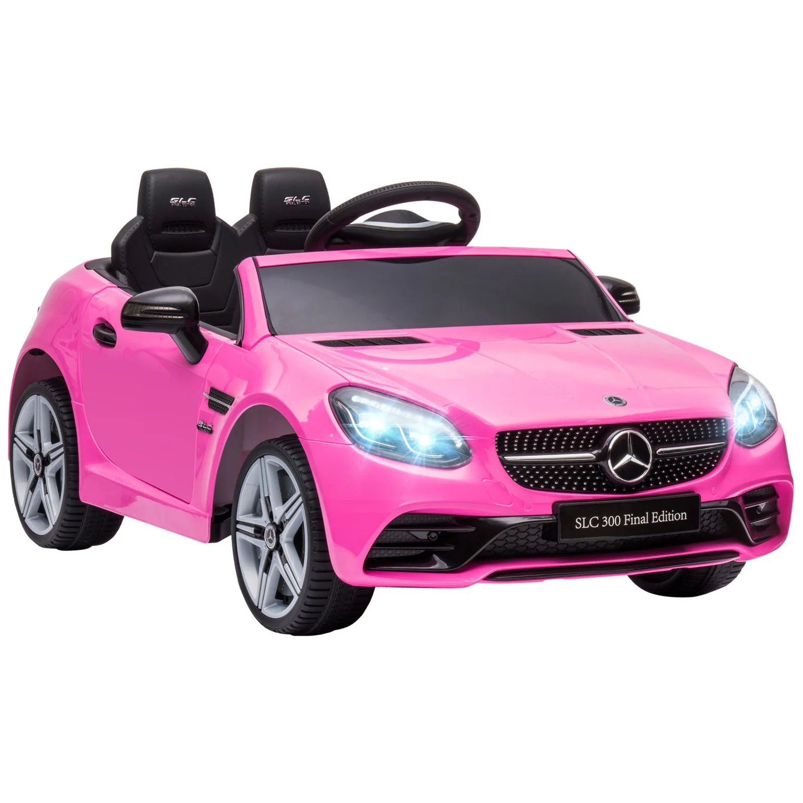 12V Pink Ride-On Toy Car for Kids with Remote Control - Image 3