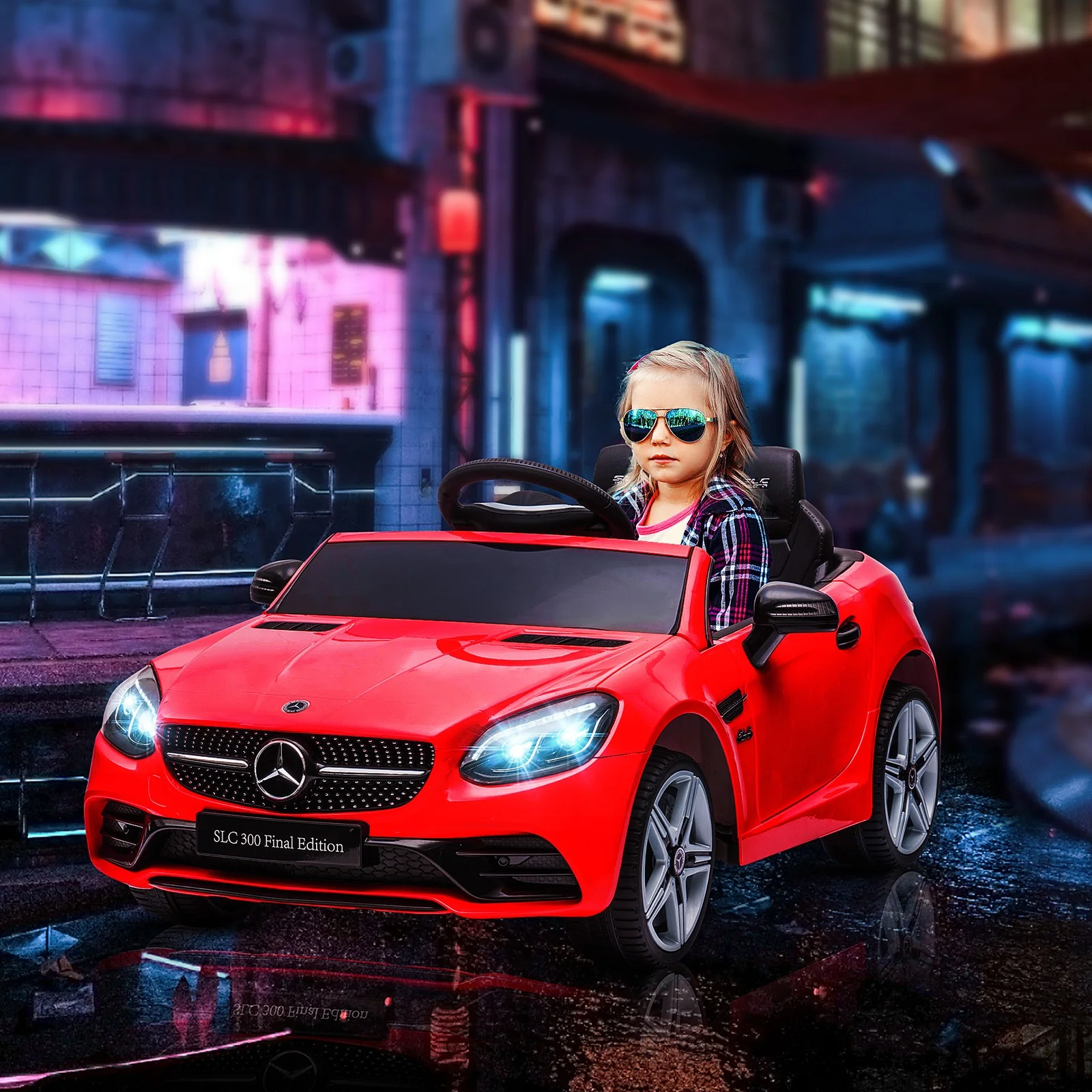 12V Red Ride-On Toy Car for Kids with Remote Control - Image 12