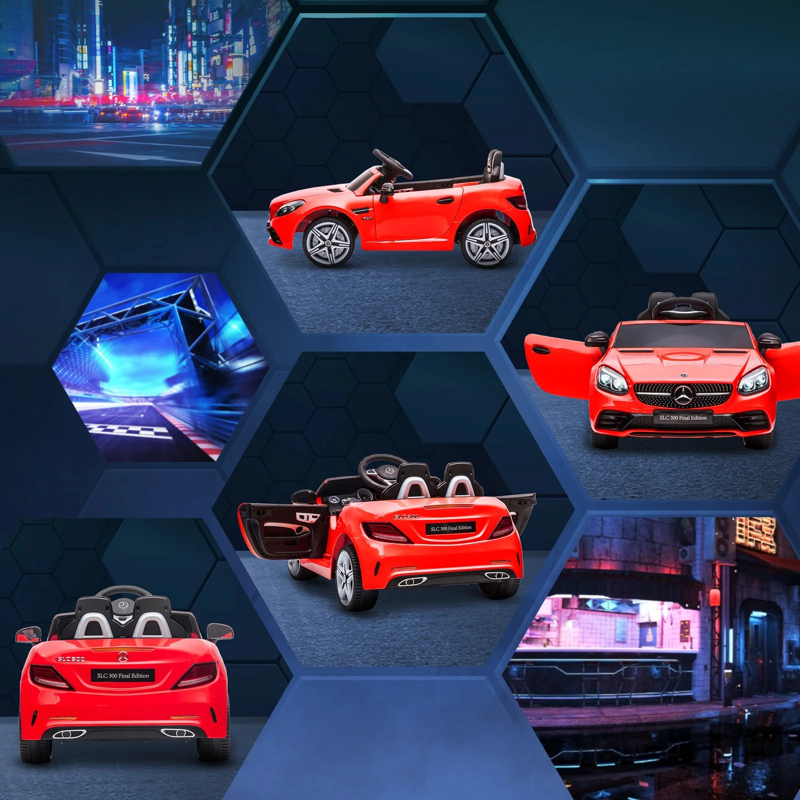 12V Red Ride-On Toy Car for Kids with Remote Control - Image 8