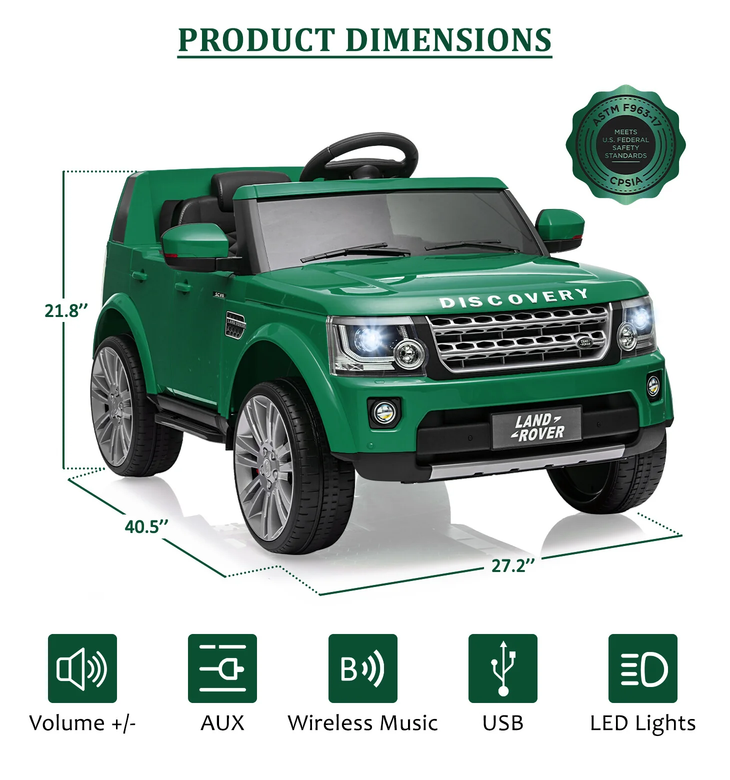 12V Electric Ride-On Car for Toddlers and Kids 3-8 with Parent Remote Control - Image 15
