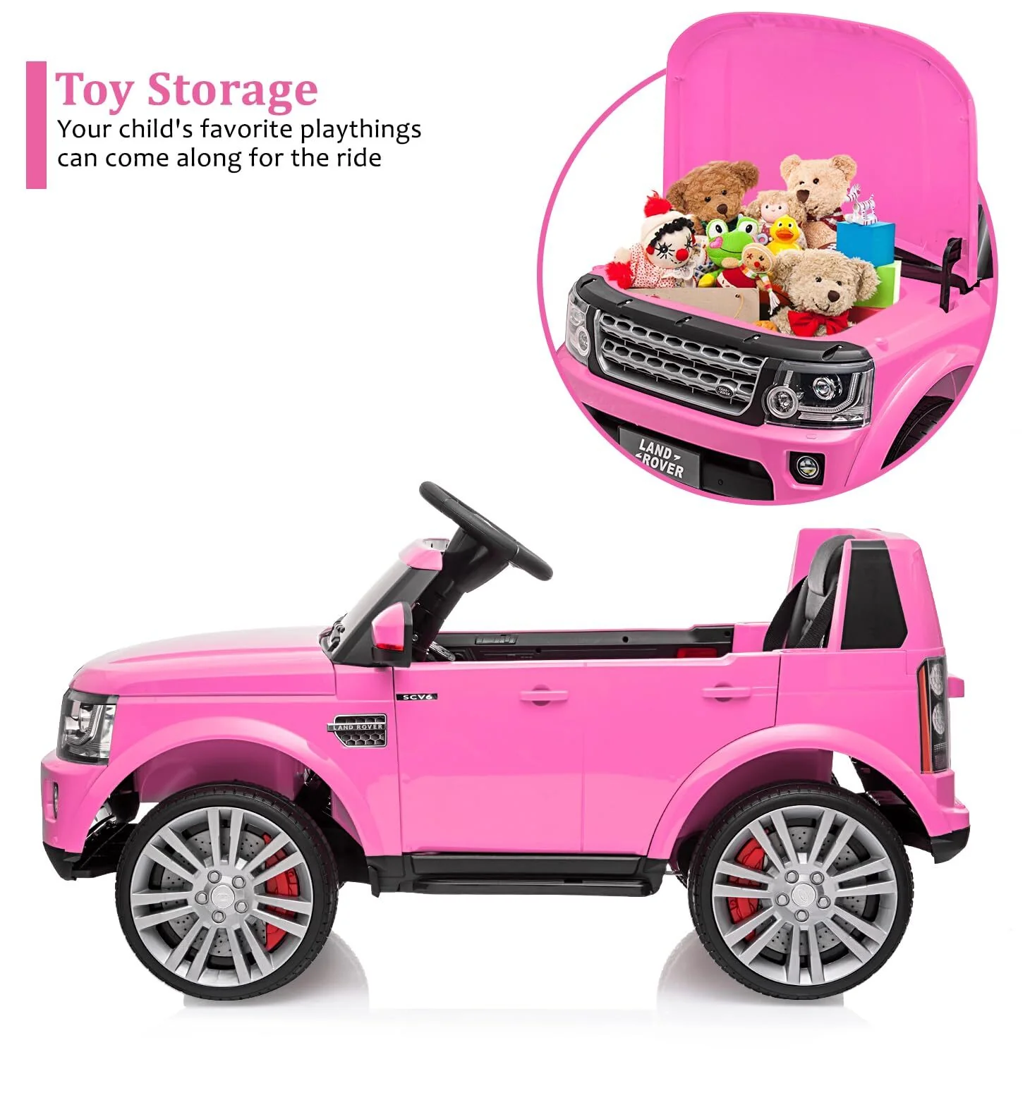 12V Electric Ride-On Car for Toddlers and Kids 3-8 with Parent Remote Control - Image 7