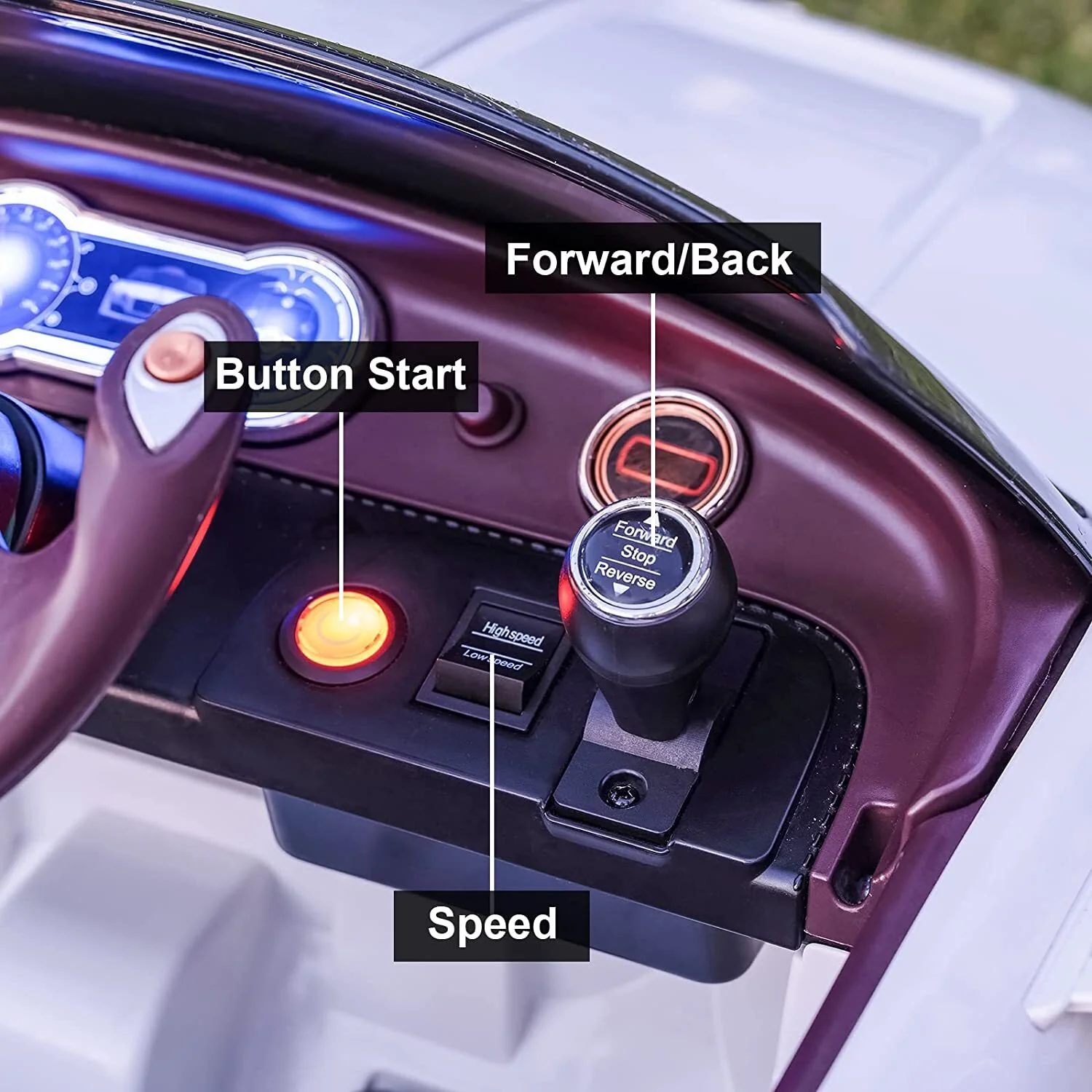 12V Kids Electric Ride-On Car with Remote Control, LED Lights, and MP3 Player, Bentley EXP12 Style - Image 13
