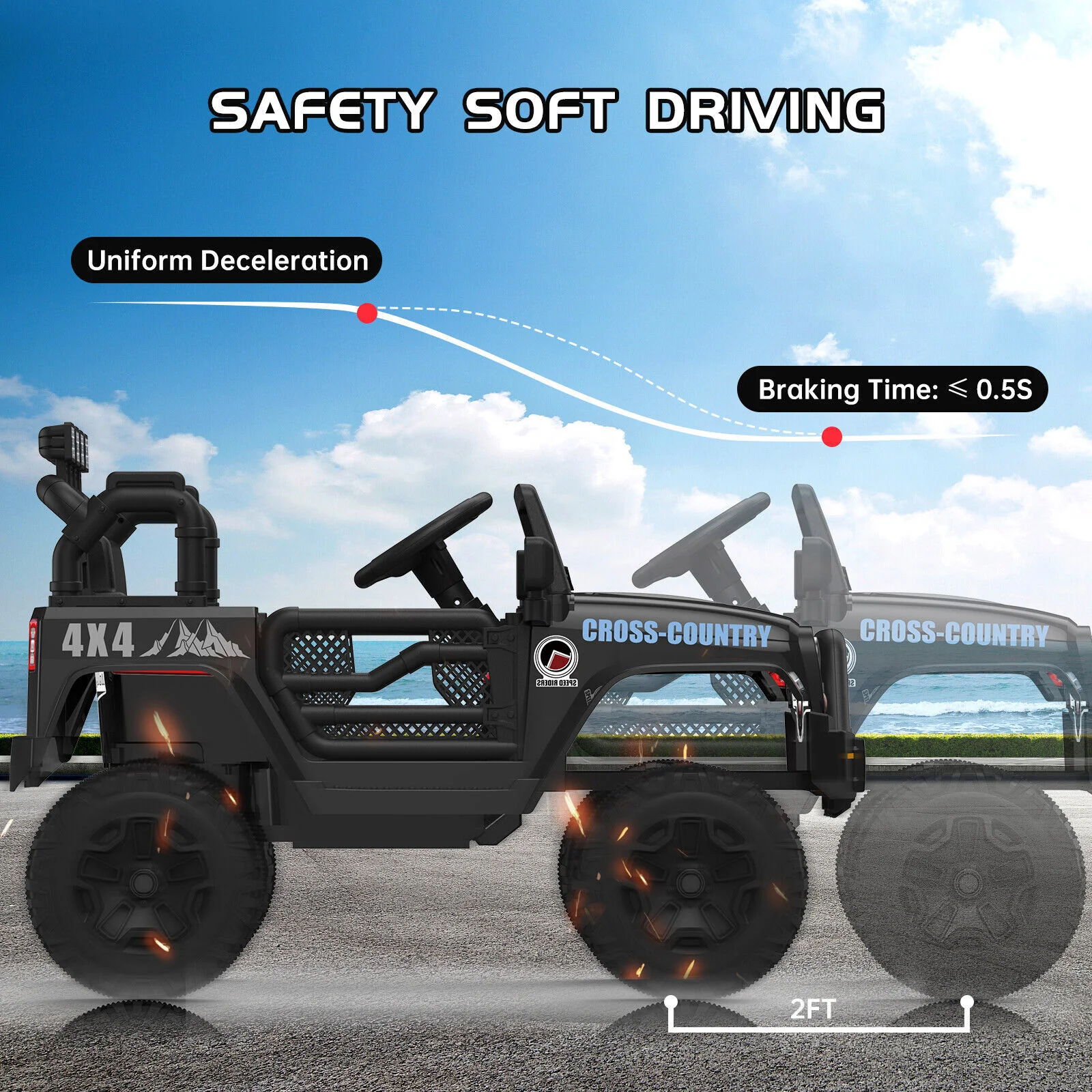 12V Battery-Powered Electric Ride-On Truck Car with Remote Control - Image 12