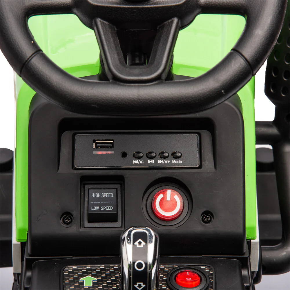 12V Ride-On Tractor with Remote Control and Bluetooth, 3-Speed Kids Toy for Ages 3-6 - Image 14