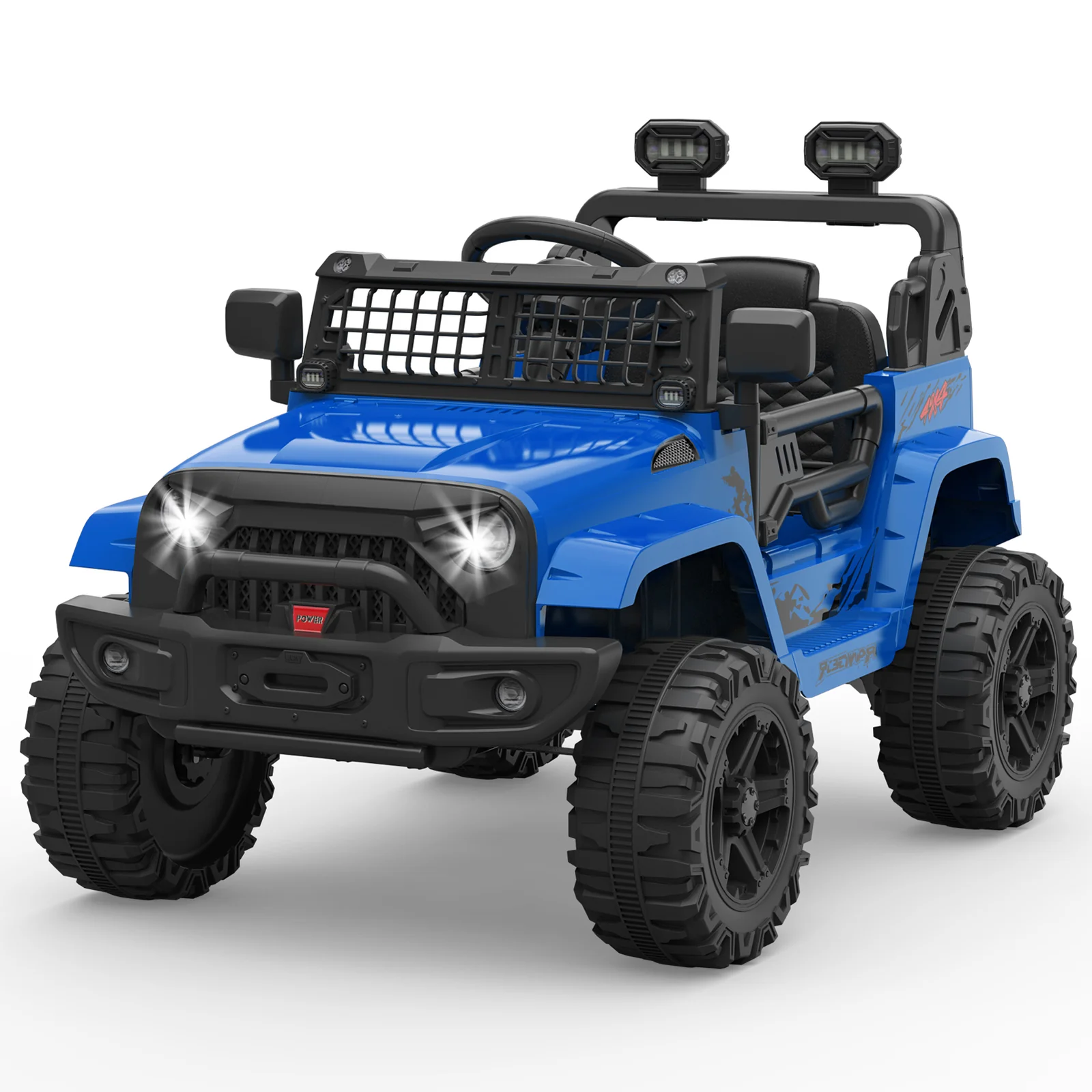 12V Electric Ride-On Truck Car with LED Lights Adjustable Speed 1-Seater - Image 17