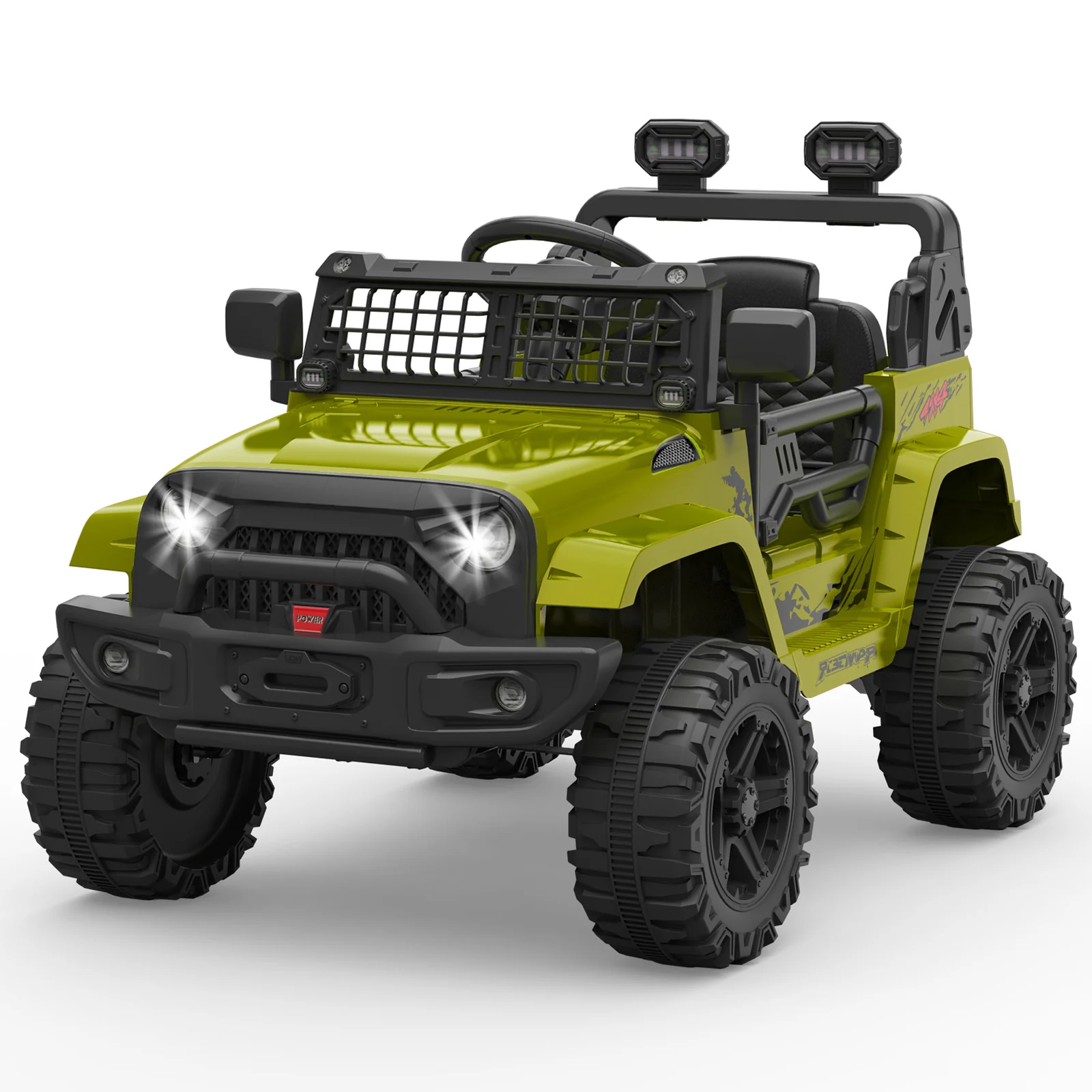 12V Electric Ride-On Truck Car with LED Lights Adjustable Speed 1-Seater - Image 19