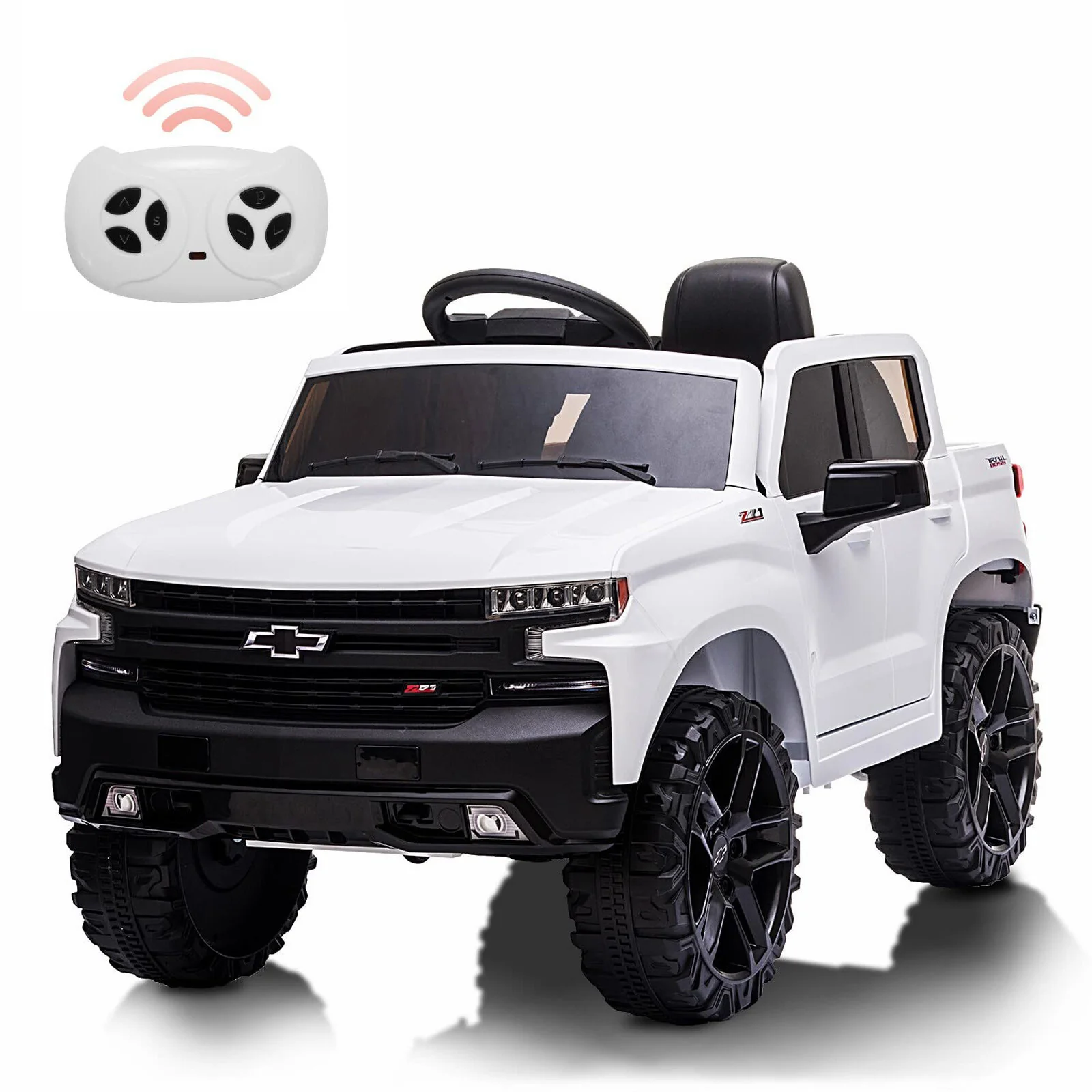 12V Licensed Chevrolet Silverado Electric Ride-On Truck for Kids Toy Vehicle - Image 10