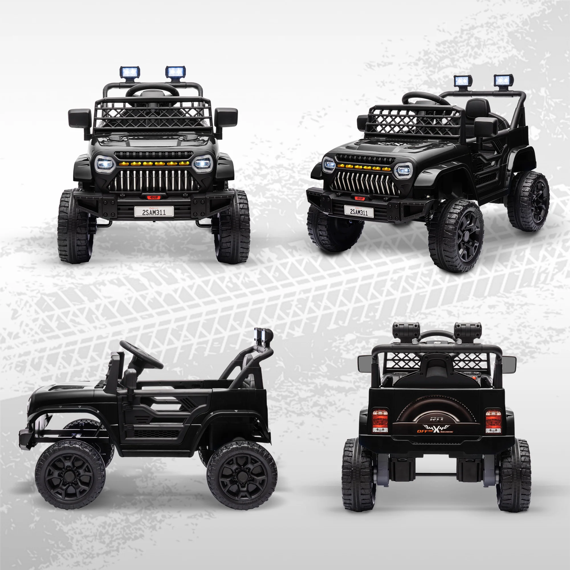 12V Ride-On Truck with Spring Suspension and Remote Control - Image 34