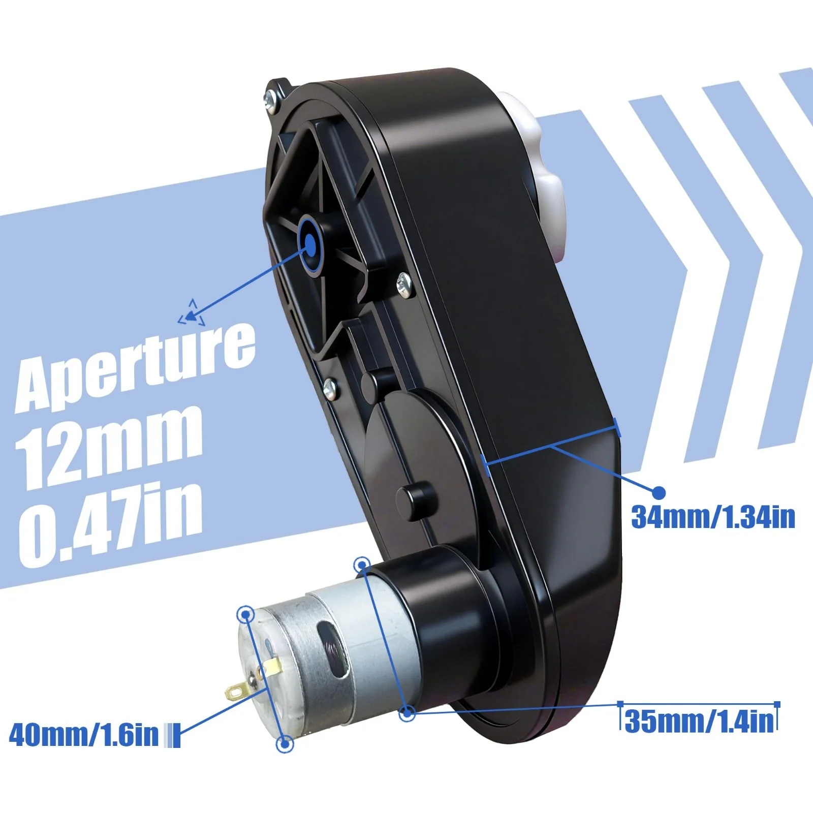 Power Wheels 12V RS390 Gearbox Motor Upgrade Set - 2 Pack, 16000RPM for Kids Ride-On Vehicles - Image 4