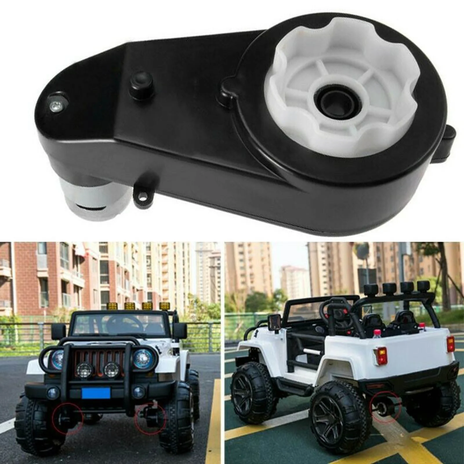 12V RS550 Motor and Gearbox 30000RPM for Power Wheels Jeep