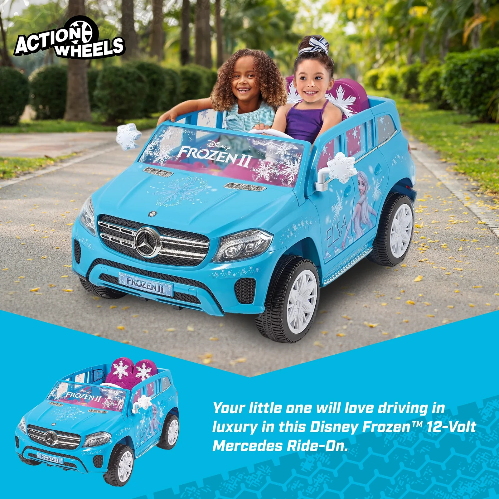 12V Battery-Powered Mercedes GLS 320 Ride-On Toy for Kids Ages 3+ - Image 2