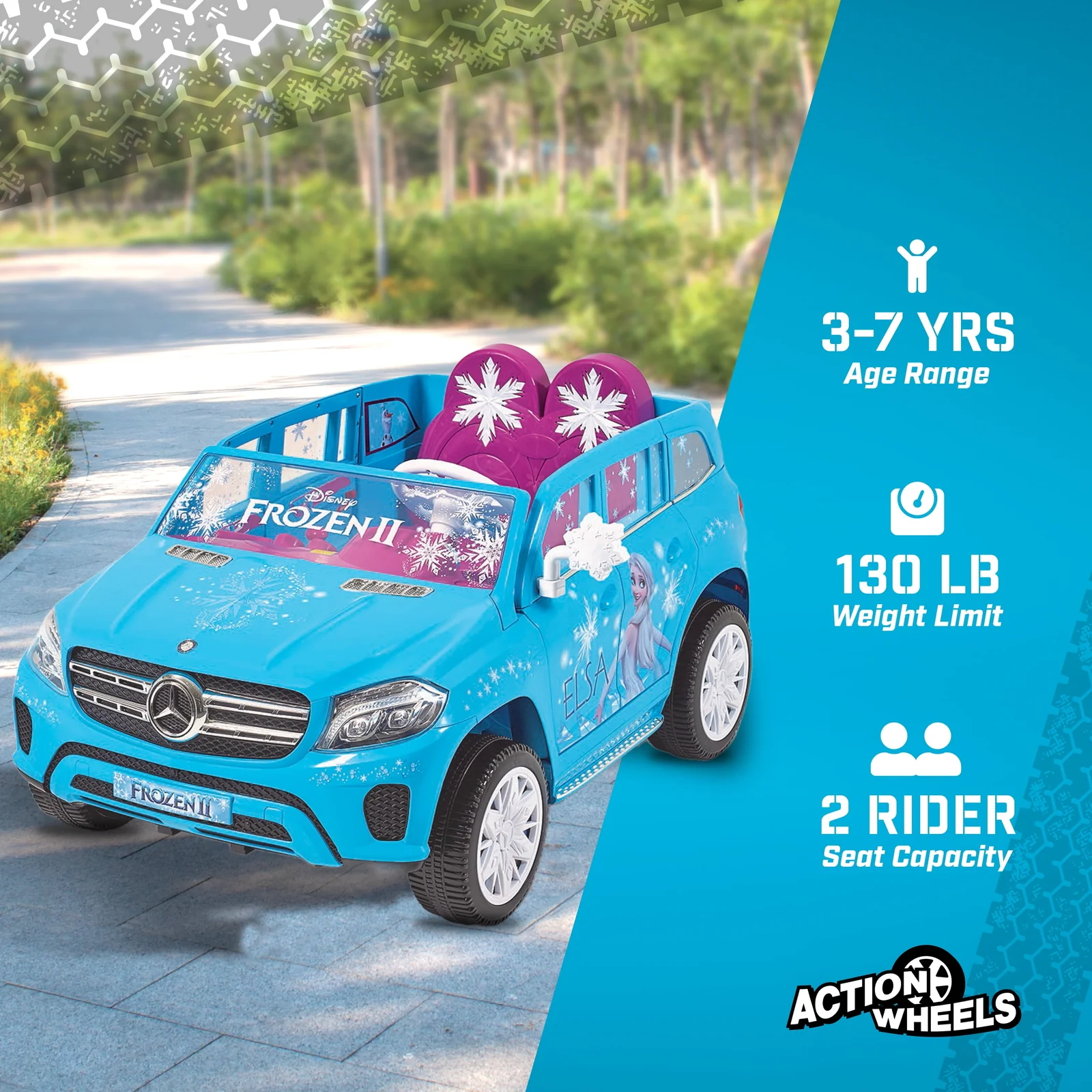 12V Battery-Powered Mercedes GLS 320 Ride-On Toy for Kids Ages 3+ - Image 5