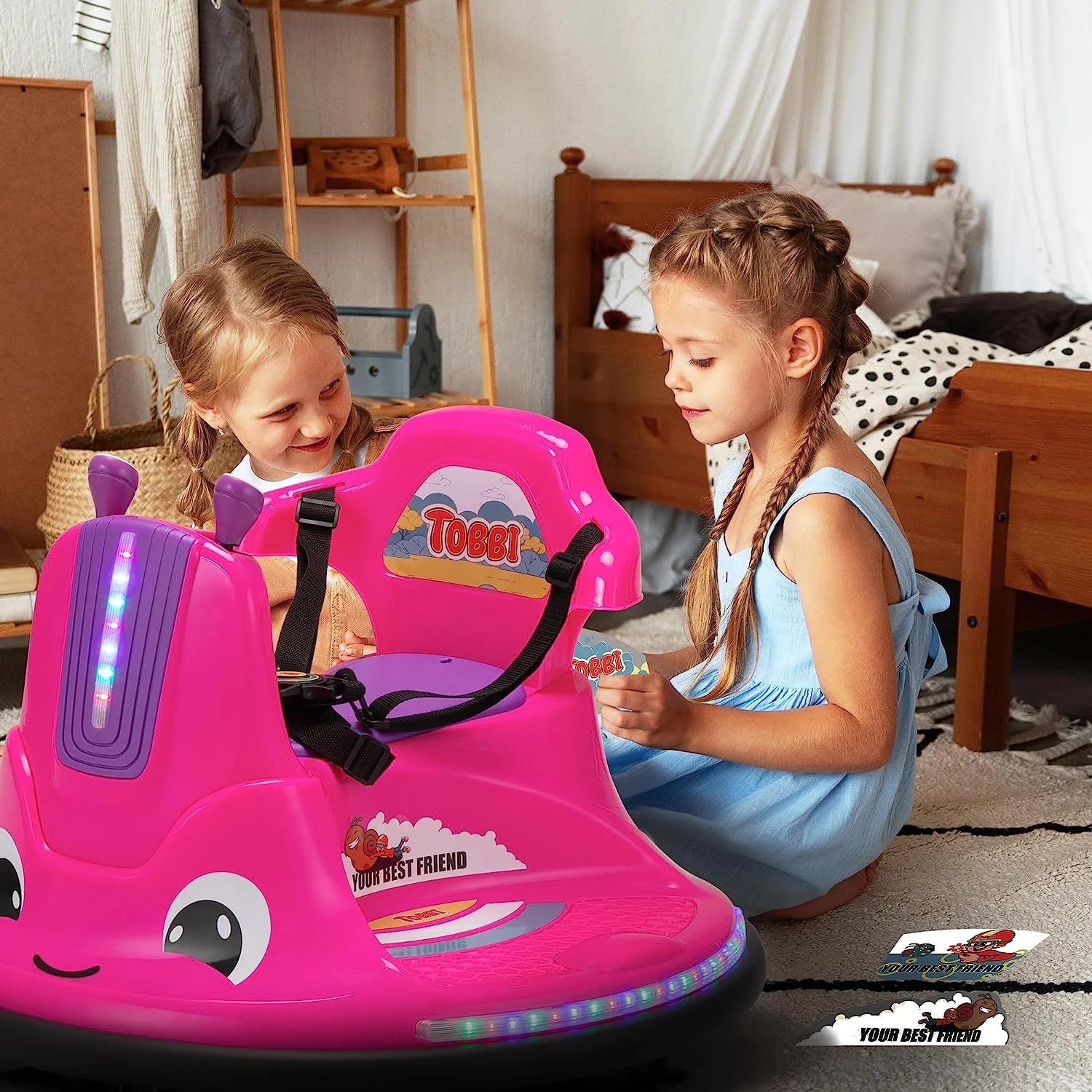 12V Snail Shaped Electric Ride-On Toy for Toddlers with Remote Control - Image 8