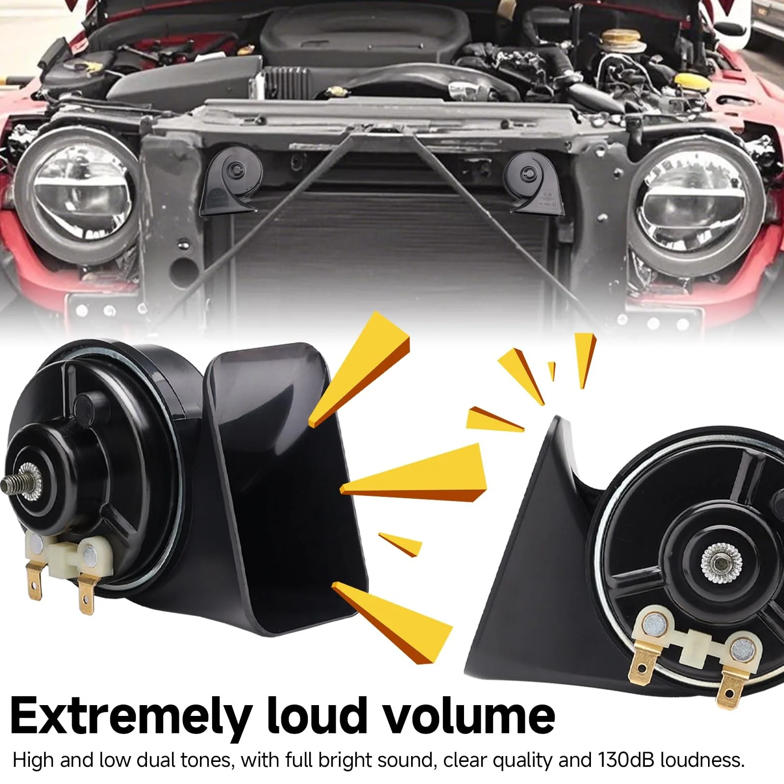 12V Waterproof Universal Loud Train Horn Replacement Kit for Cars - Image 5