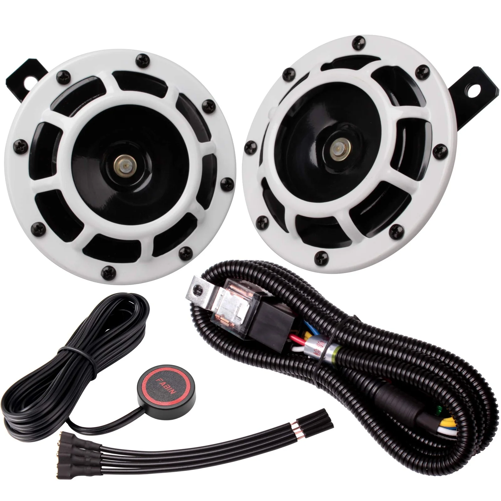 12V Supertone Horn Kit with Wire and Button High Low Tone for Car and Truck - Image 9