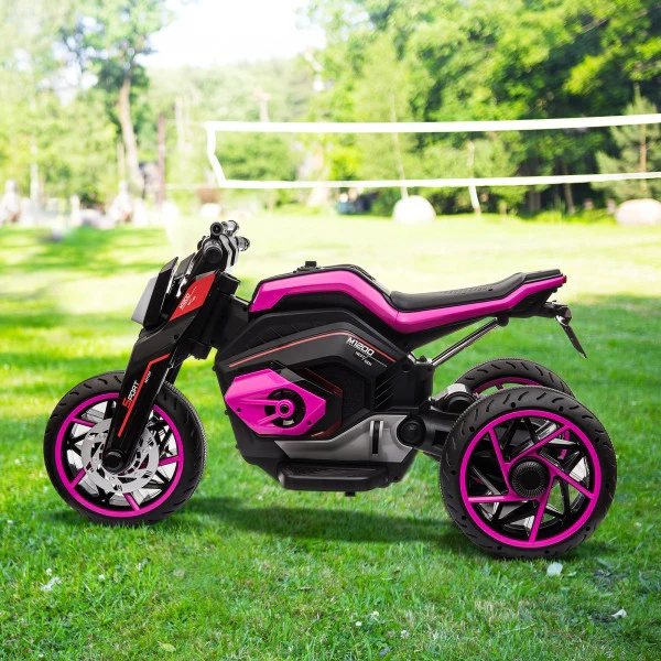 12V Three-Wheeled Battery-Powered Motorcycle with LED Lights and Horn for Kids Ages 3-8 - Image 21