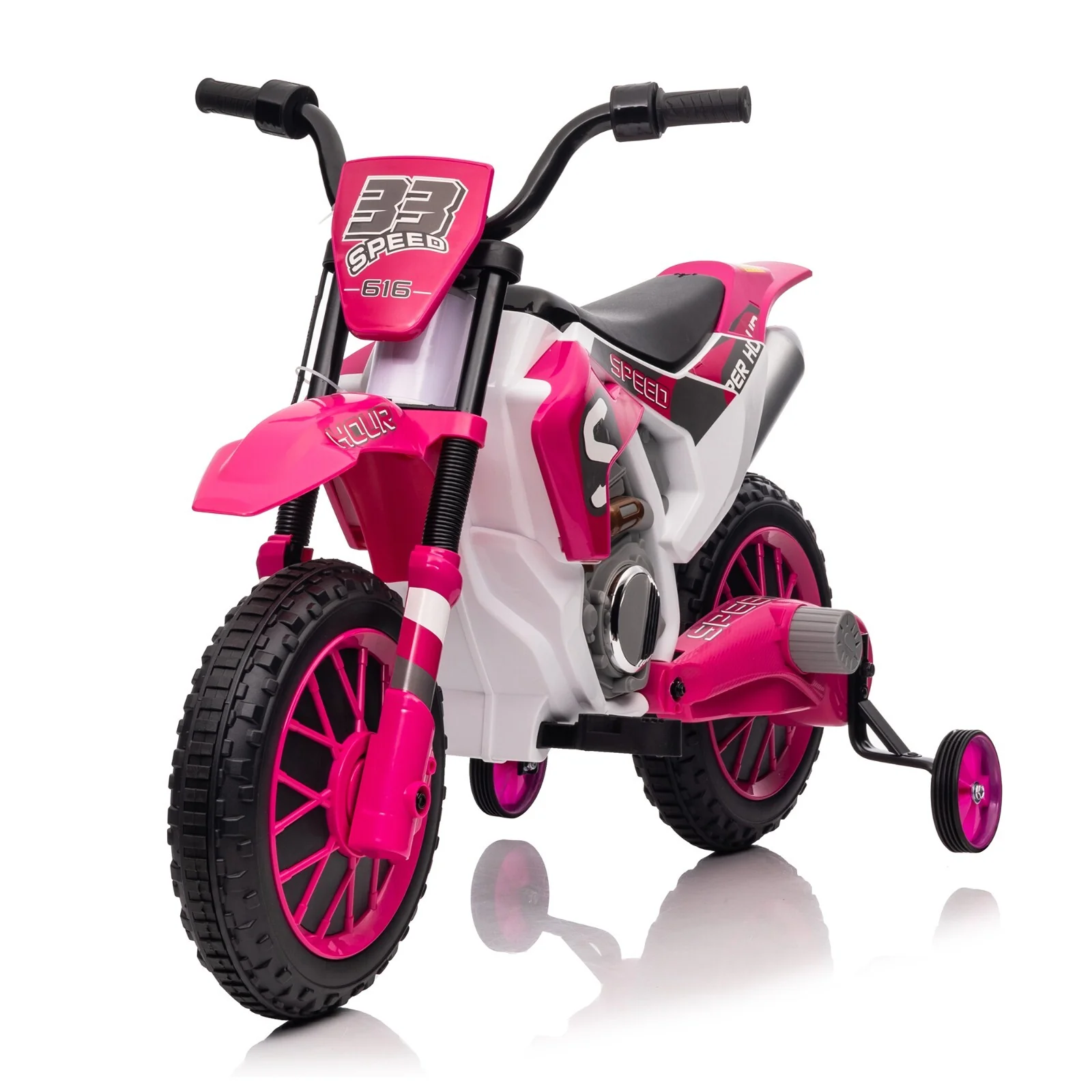 12V Electric Battery-Powered Kids Motorcycle Ride-On Toy with 2-Speed Settings