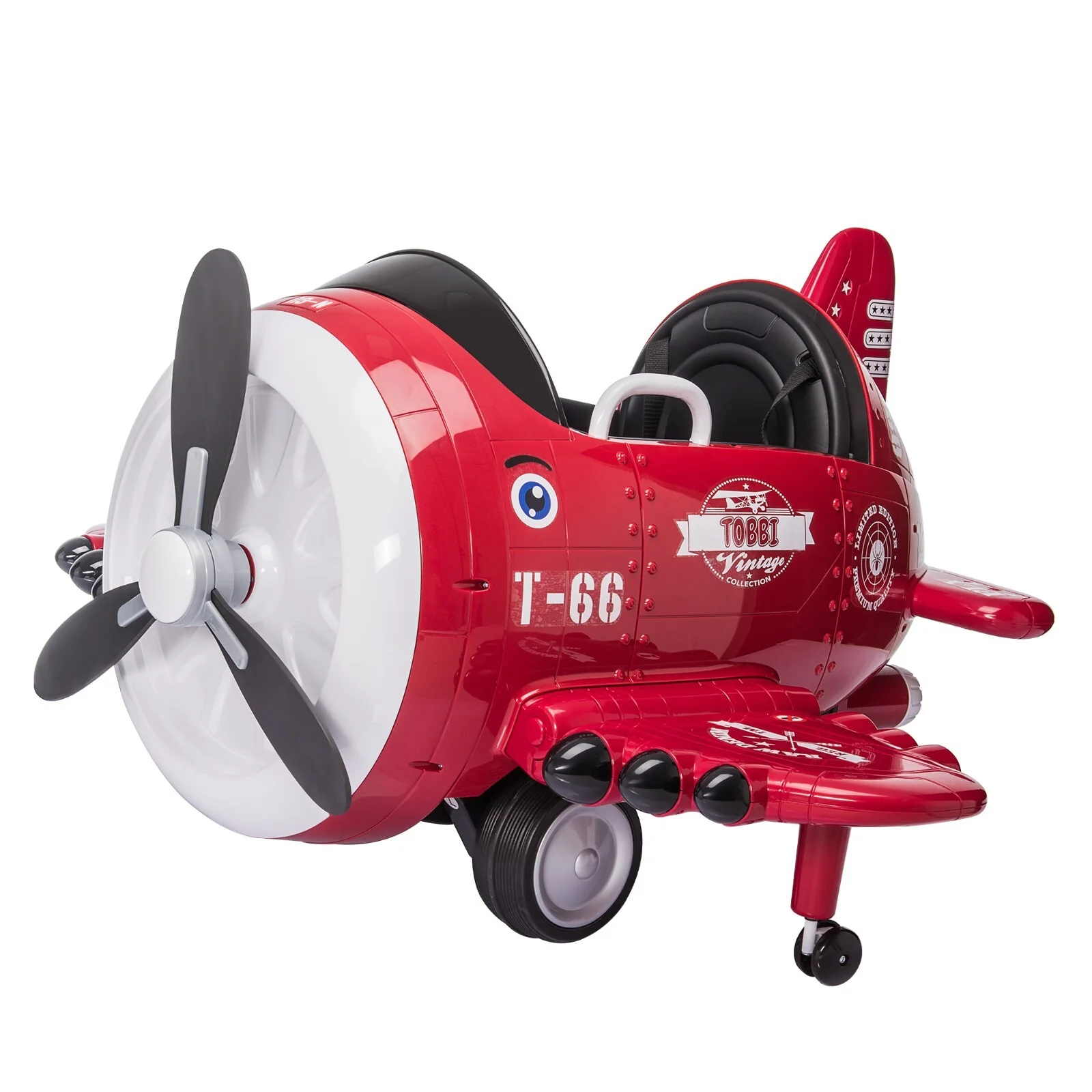 12V Electric Ride-On Airplane with RC and Realistic Sound Effects - Image 2