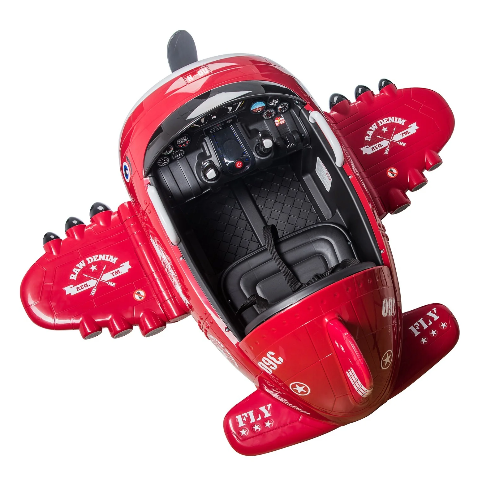 12V Electric Ride-On Airplane with RC and Realistic Sound Effects - Image 5