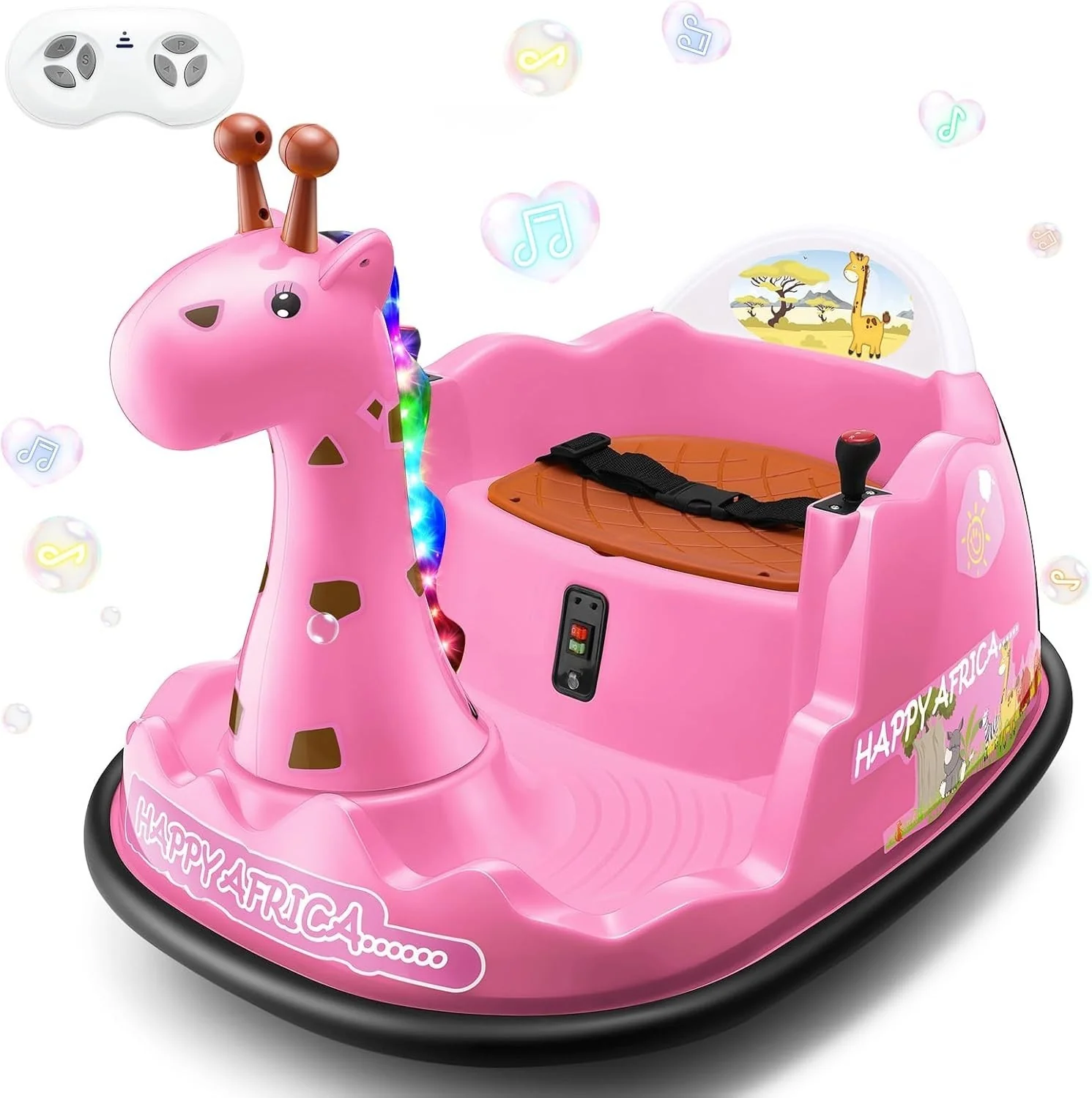 12V Electric Toddler Bumper Car with Parental Remote Control for Ages 18 Months to 6 Years - Image 10