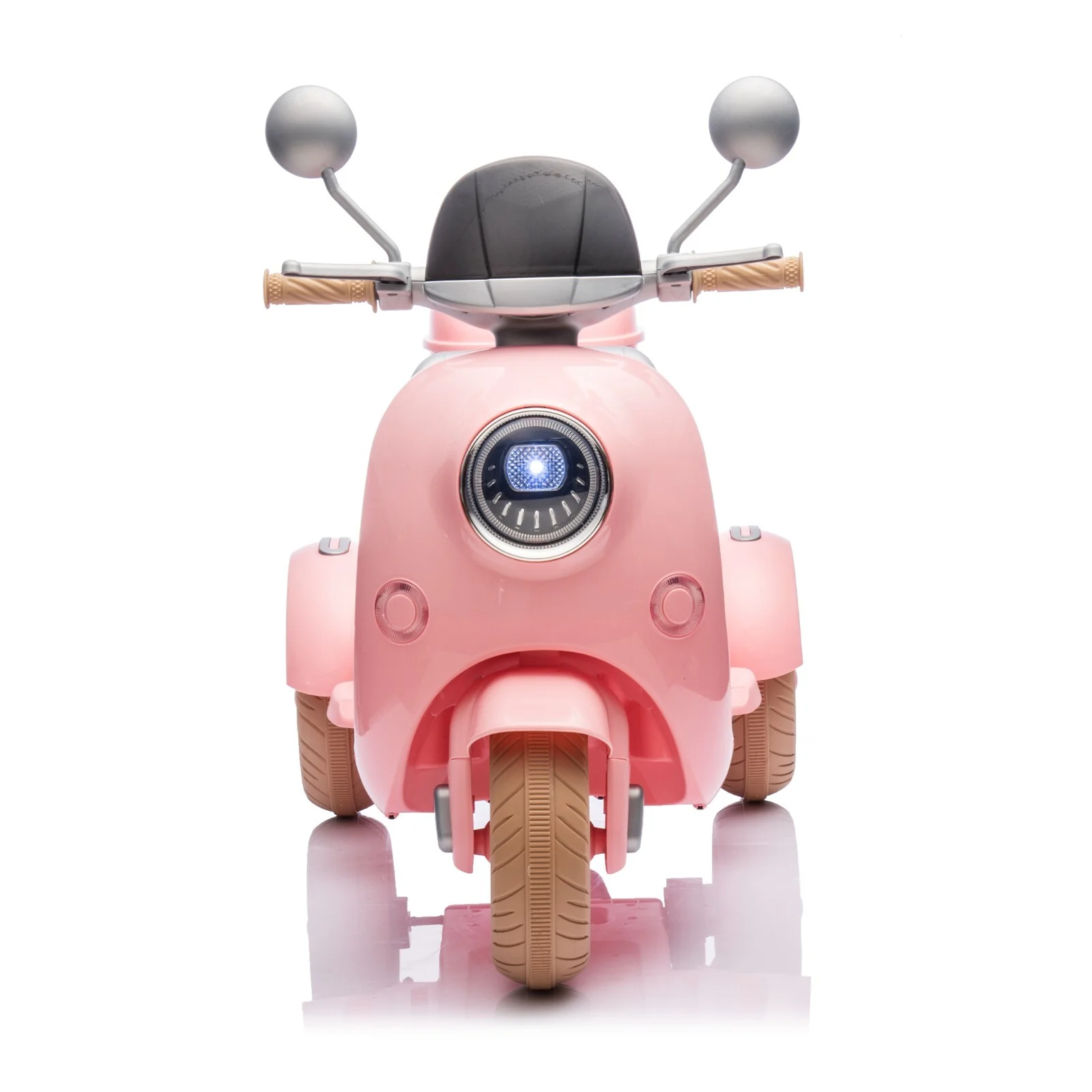 12V Two-Motor Kids Ride-On Electric Two-Seater Motorcycle Pink Level-Up - Image 10
