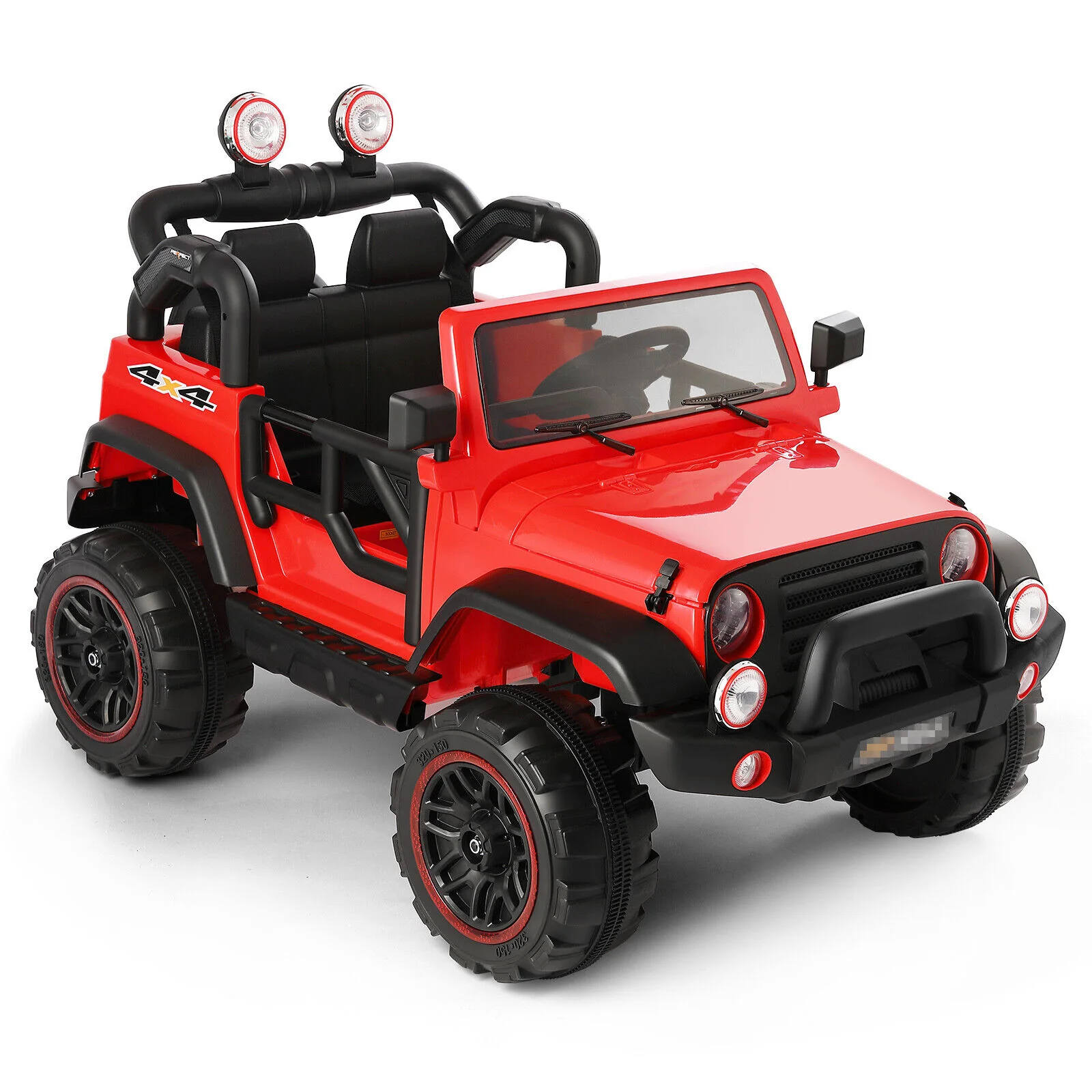 12V Two-Seater Electric Kids Ride On Car Truck with LED Lights, Music, Cover, and Remote Control - Image 11