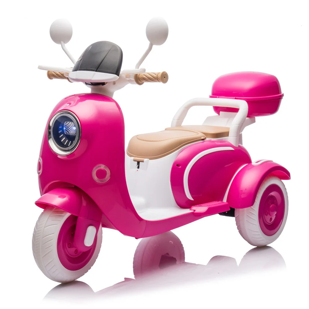 12V Two-Seater Electric Ride-On Motorcycle for Kids with Three Wheels and Slow Speed Mode - Image 16