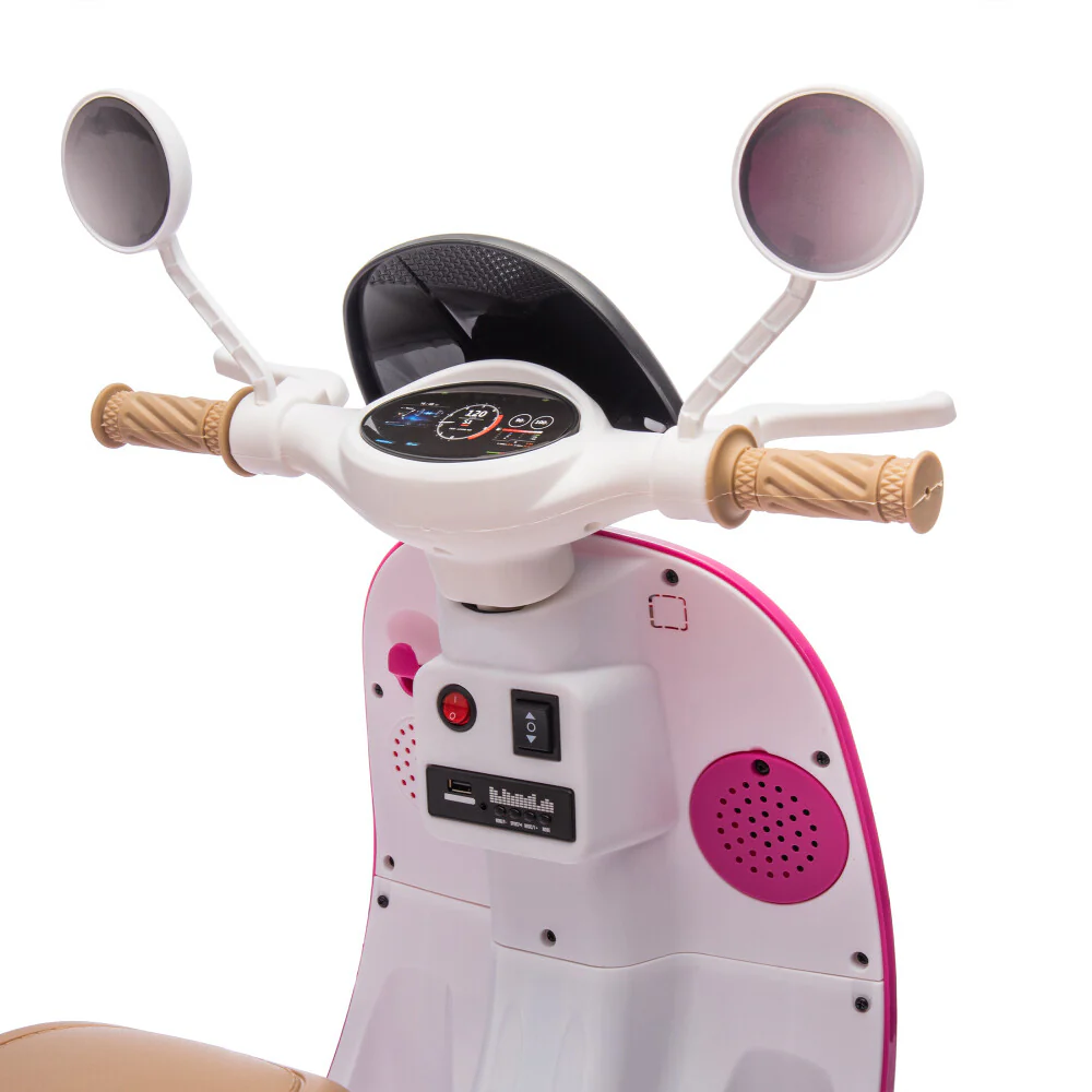 12V Two-Seater Kids Electric Ride-On Motorcycle with Slow Start and Storage Box - Image 14