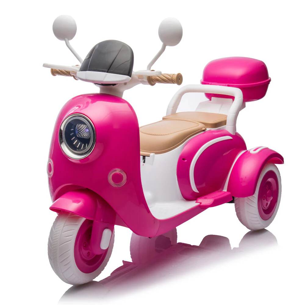 12V Two-Seater Kids Electric Ride-On Motorcycle with Slow Start and Storage Box - Image 5