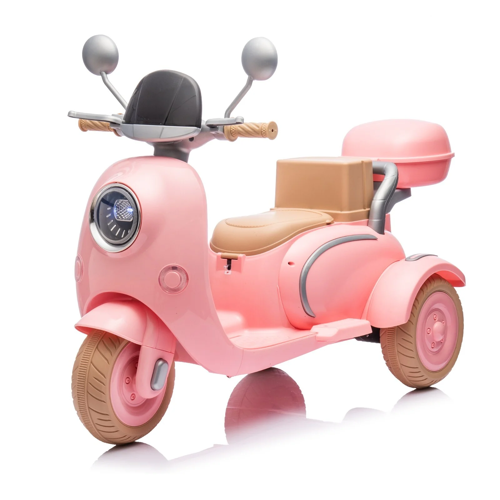 12V Two-Seater Kids Ride-On Electric Motorcycle 2WD Three-Wheel Toy - Image 11